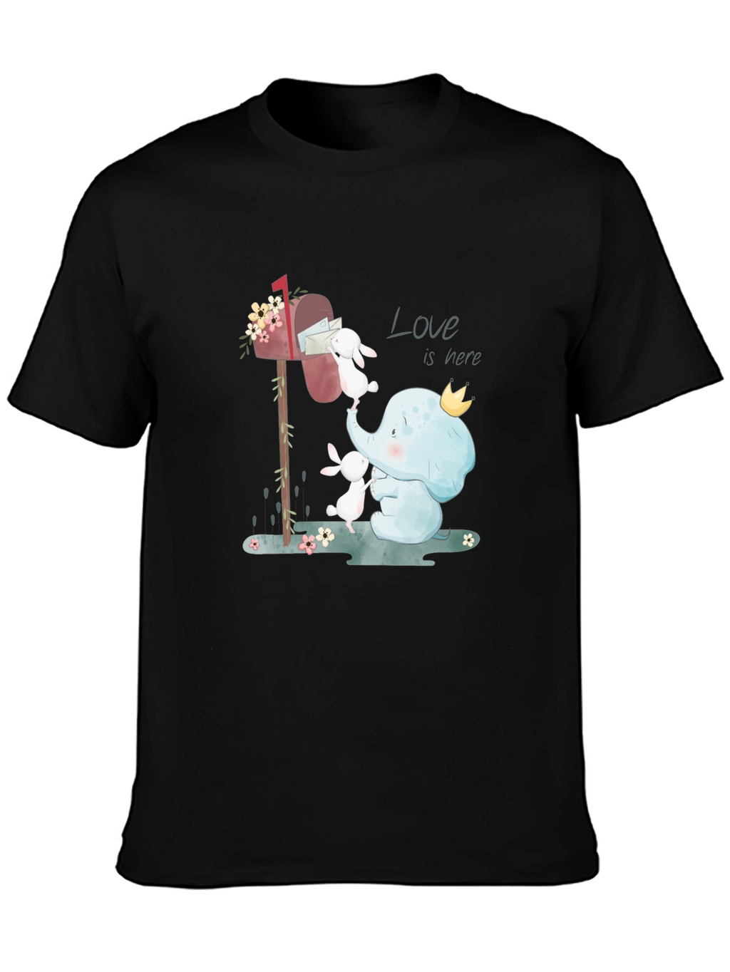 Elephant & Bunny Love Graphic T-Shirt