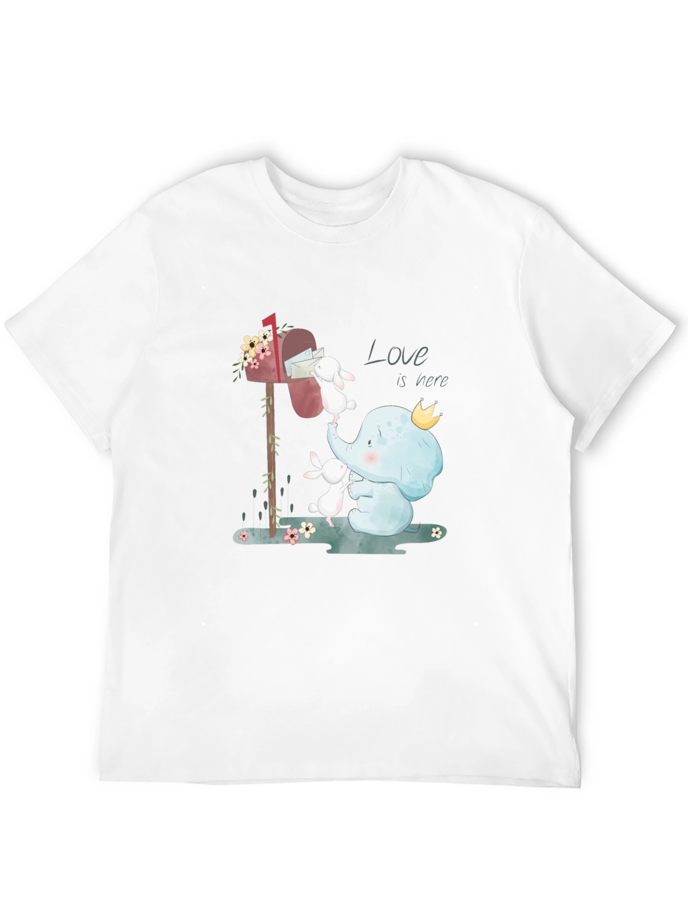 Elephant & Bunny Love Graphic T-Shirt