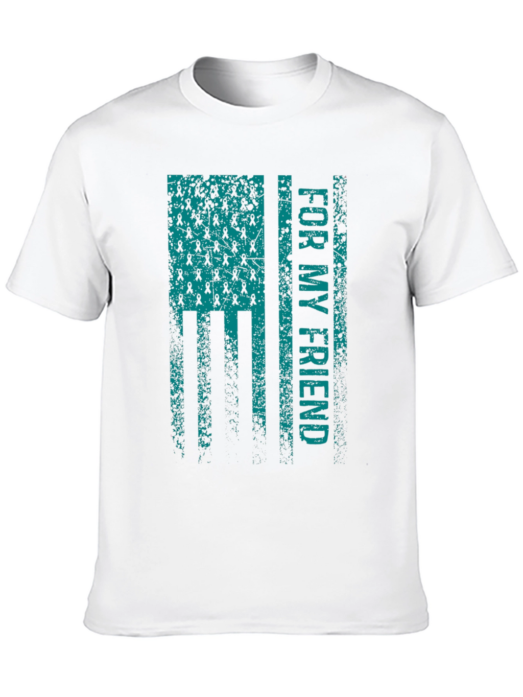 For My Friend Ribbon Flag T-Shirt