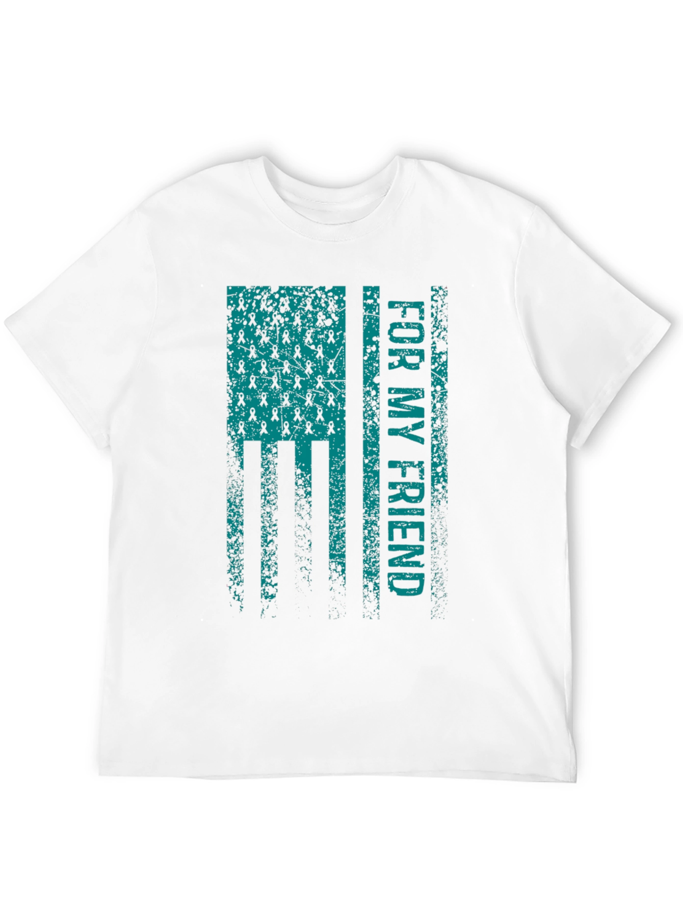 For My Friend Ribbon Flag T-Shirt