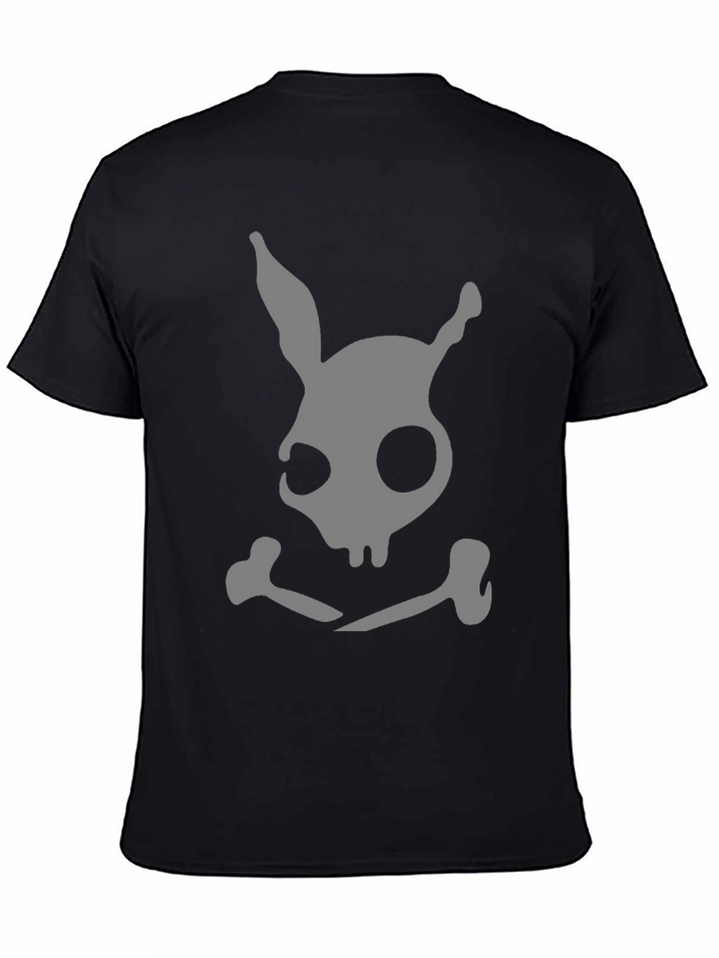 Dark Bunny Skull & Crossbones Black T-Shirt
