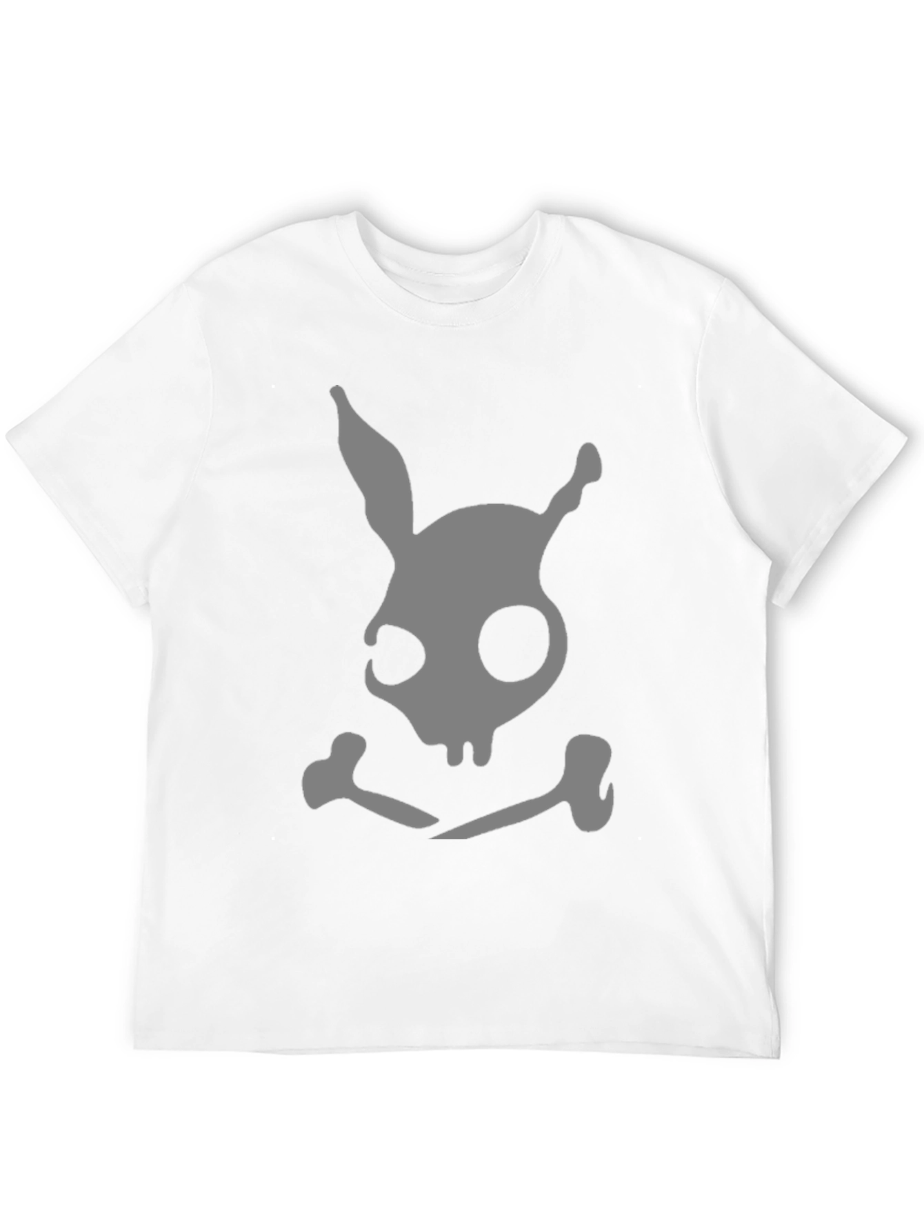 Dark Bunny Skull & Crossbones Black T-Shirt