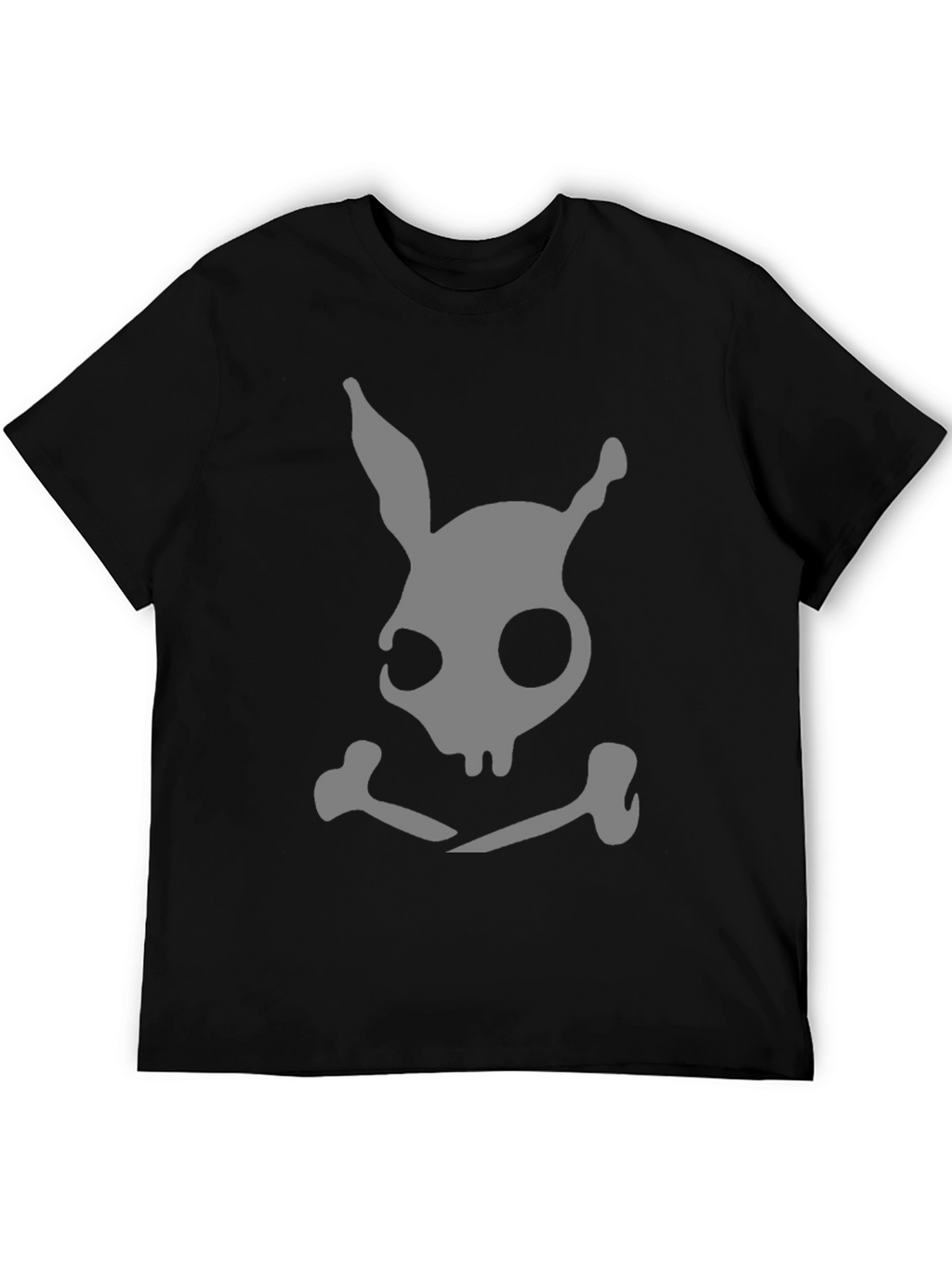 Dark Bunny Skull & Crossbones Black T-Shirt