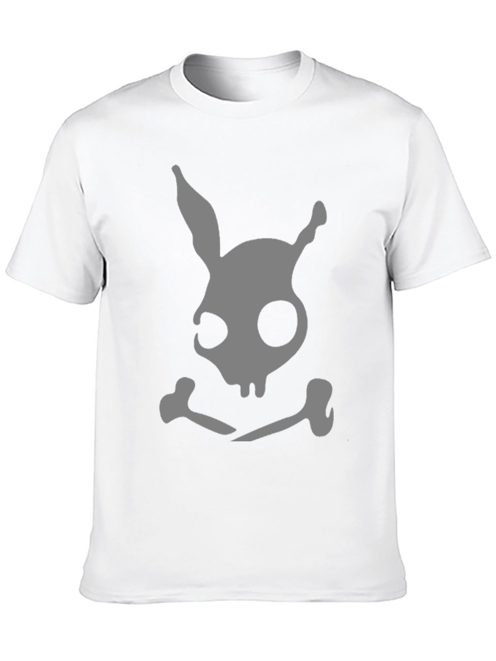 Dark Bunny Skull & Crossbones Black T-Shirt