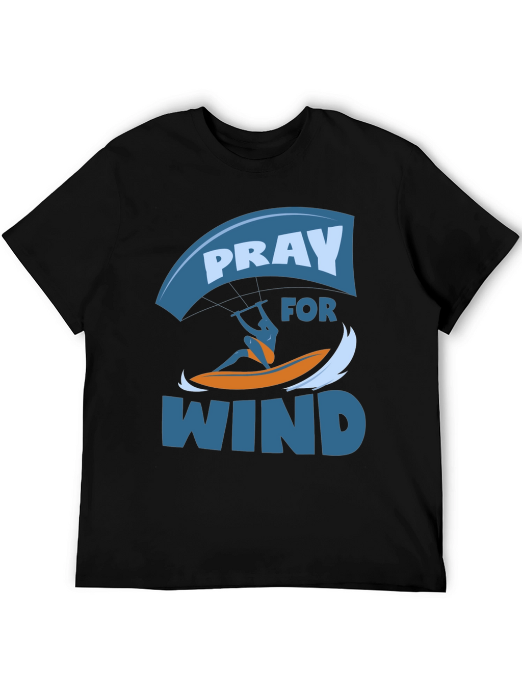 Pray for Wind Graphic T-Shirt - Kite Surfing