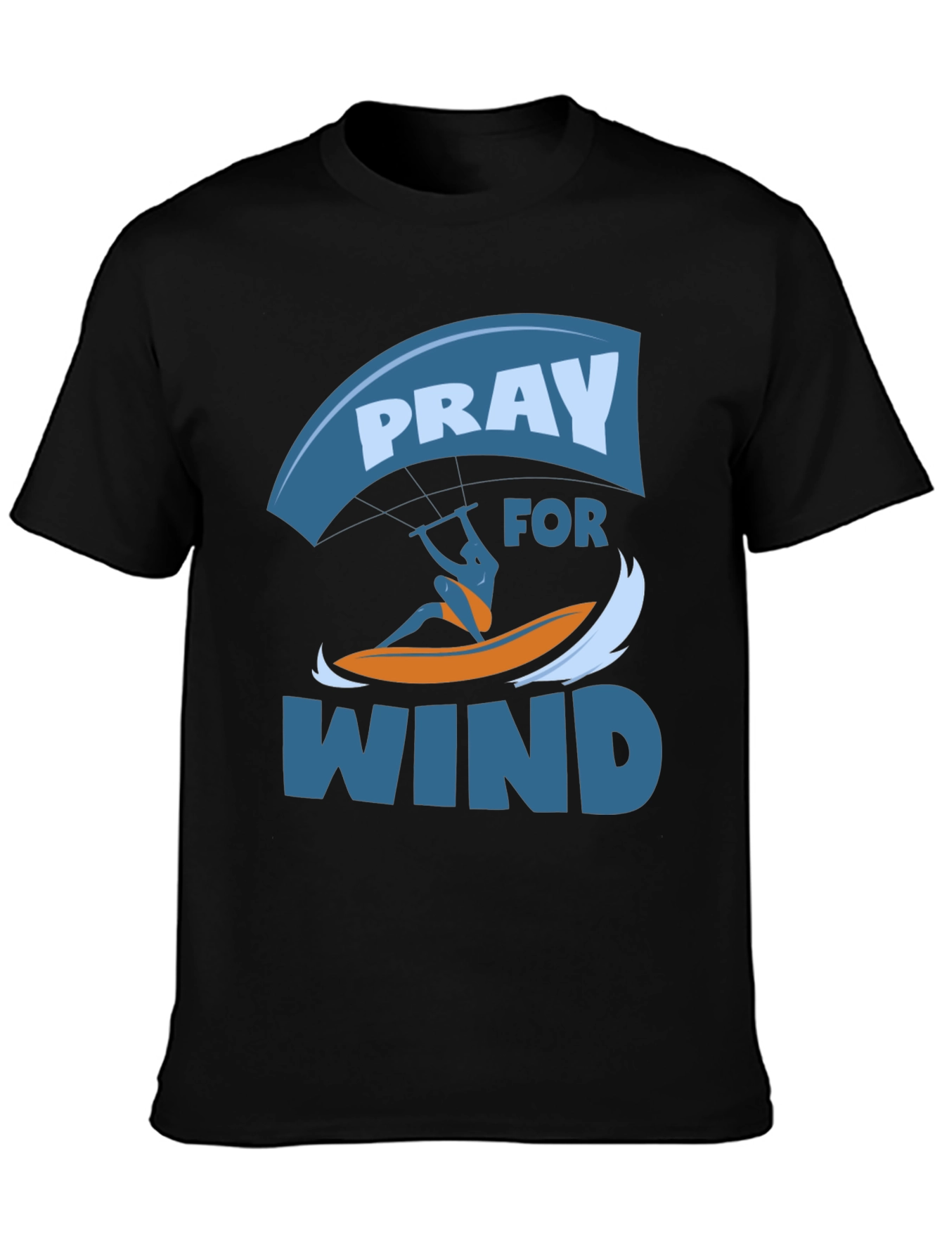 Pray for Wind Graphic T-Shirt - Kite Surfing