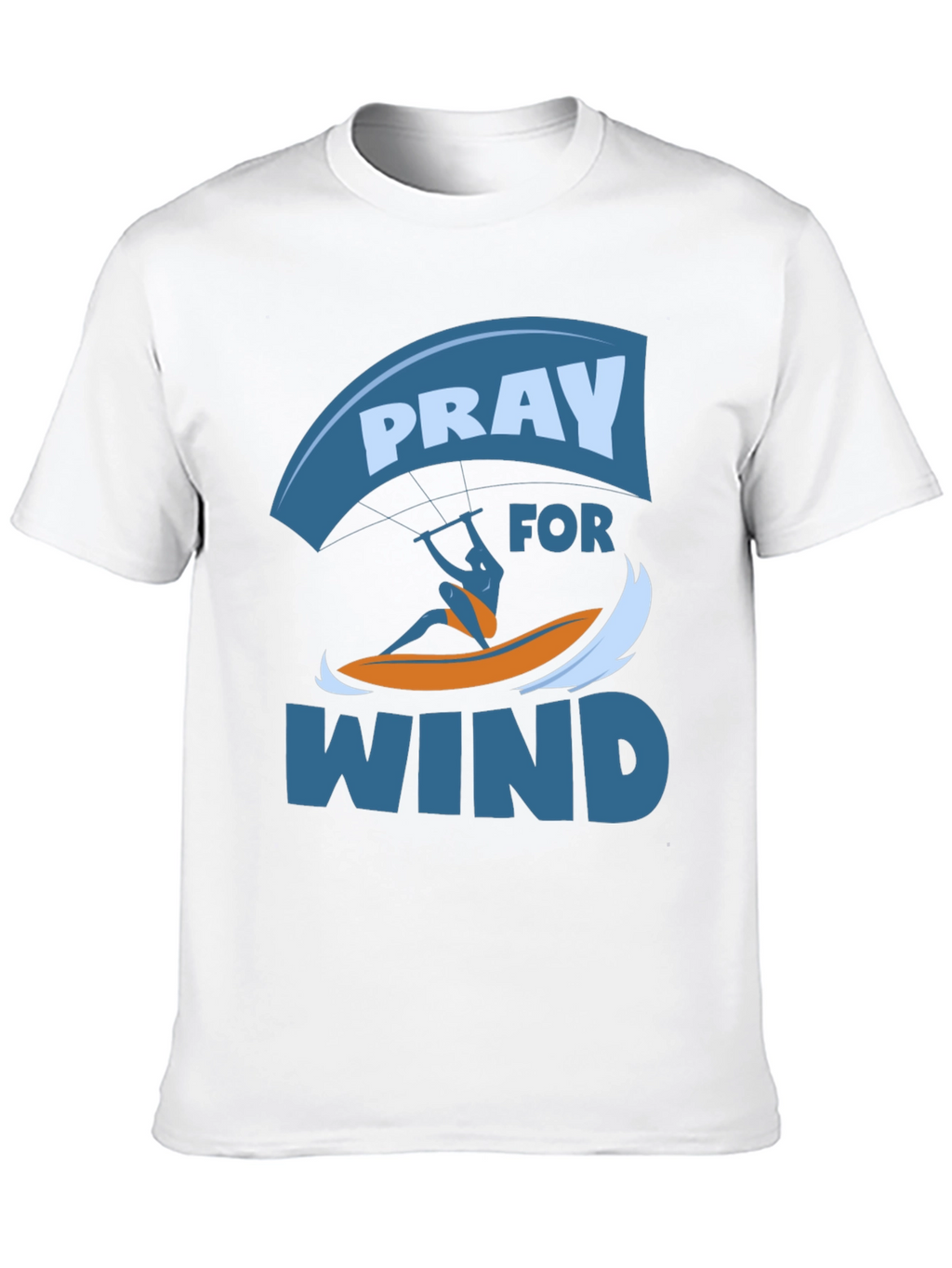 Pray for Wind Graphic T-Shirt - Kite Surfing