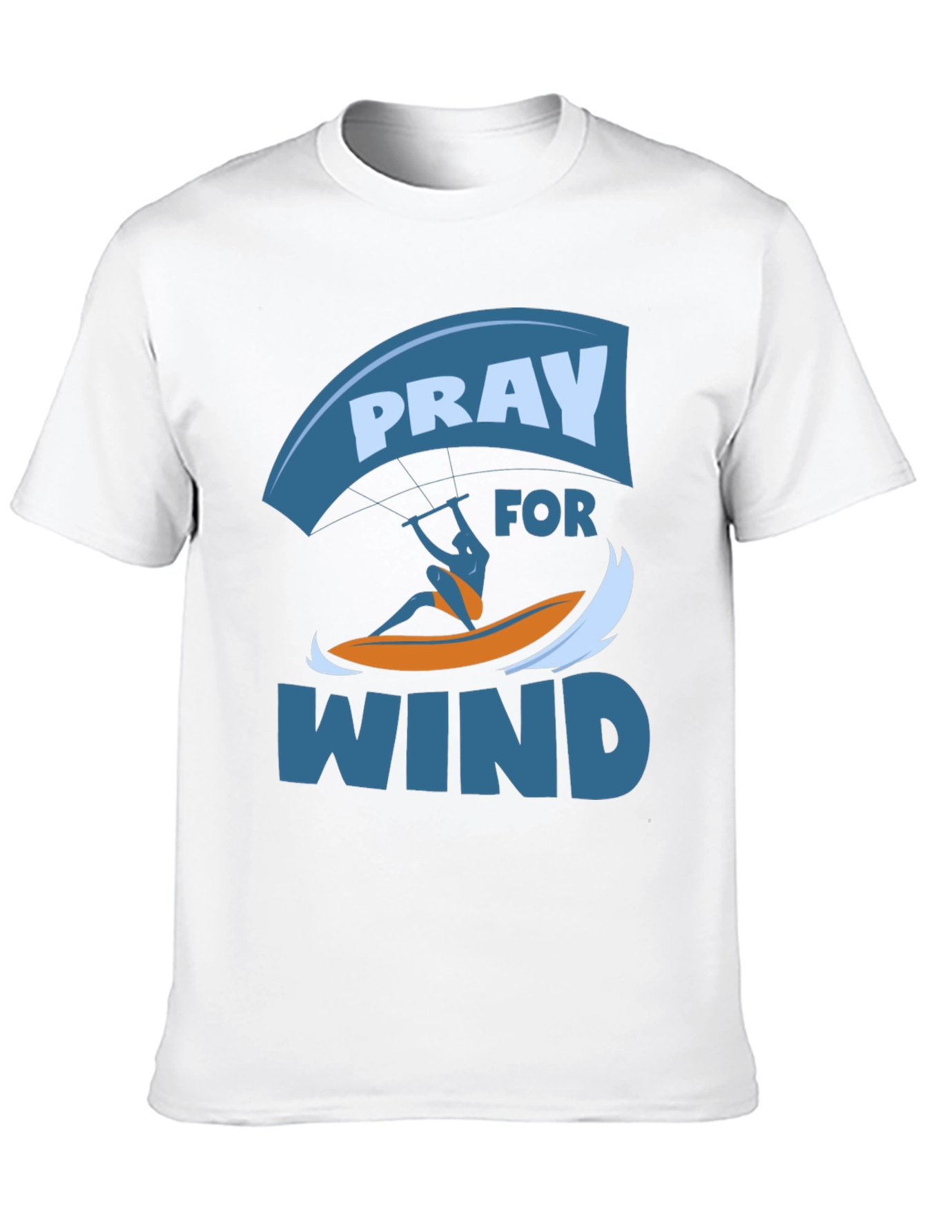 Pray for Wind Graphic T-Shirt - Kite Surfing