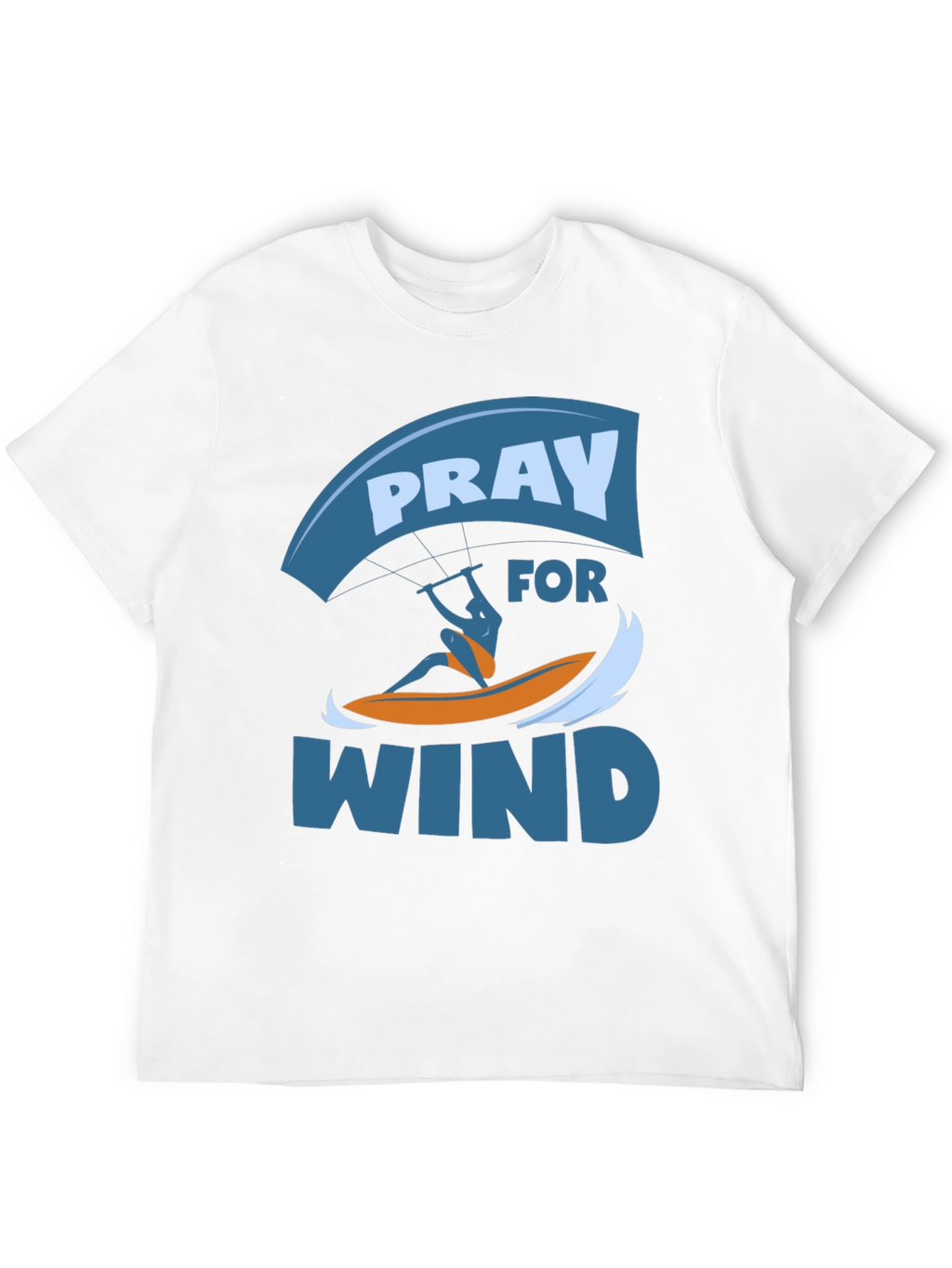 Pray for Wind Graphic T-Shirt - Kite Surfing