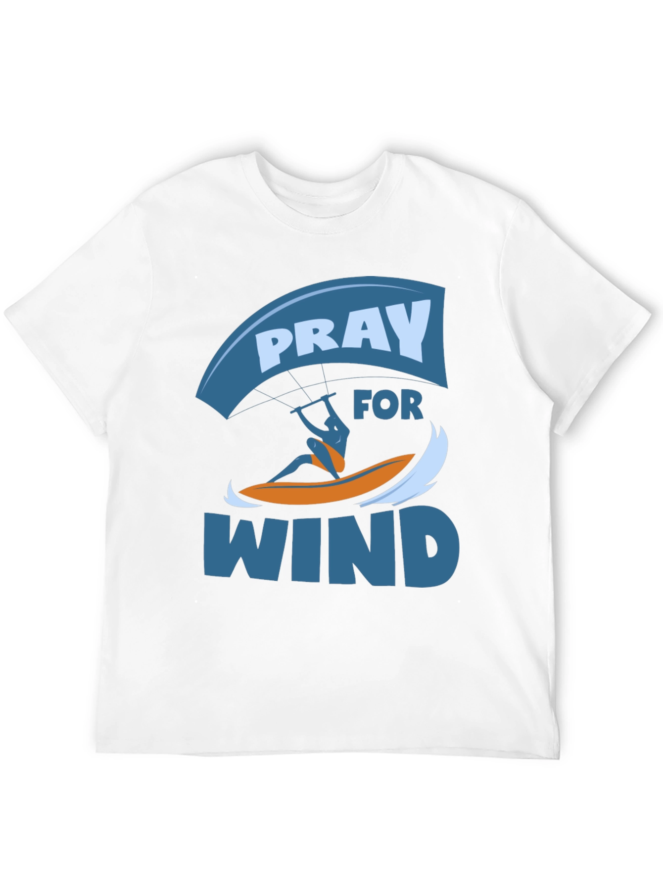 Pray for Wind Graphic T-Shirt - Kite Surfing