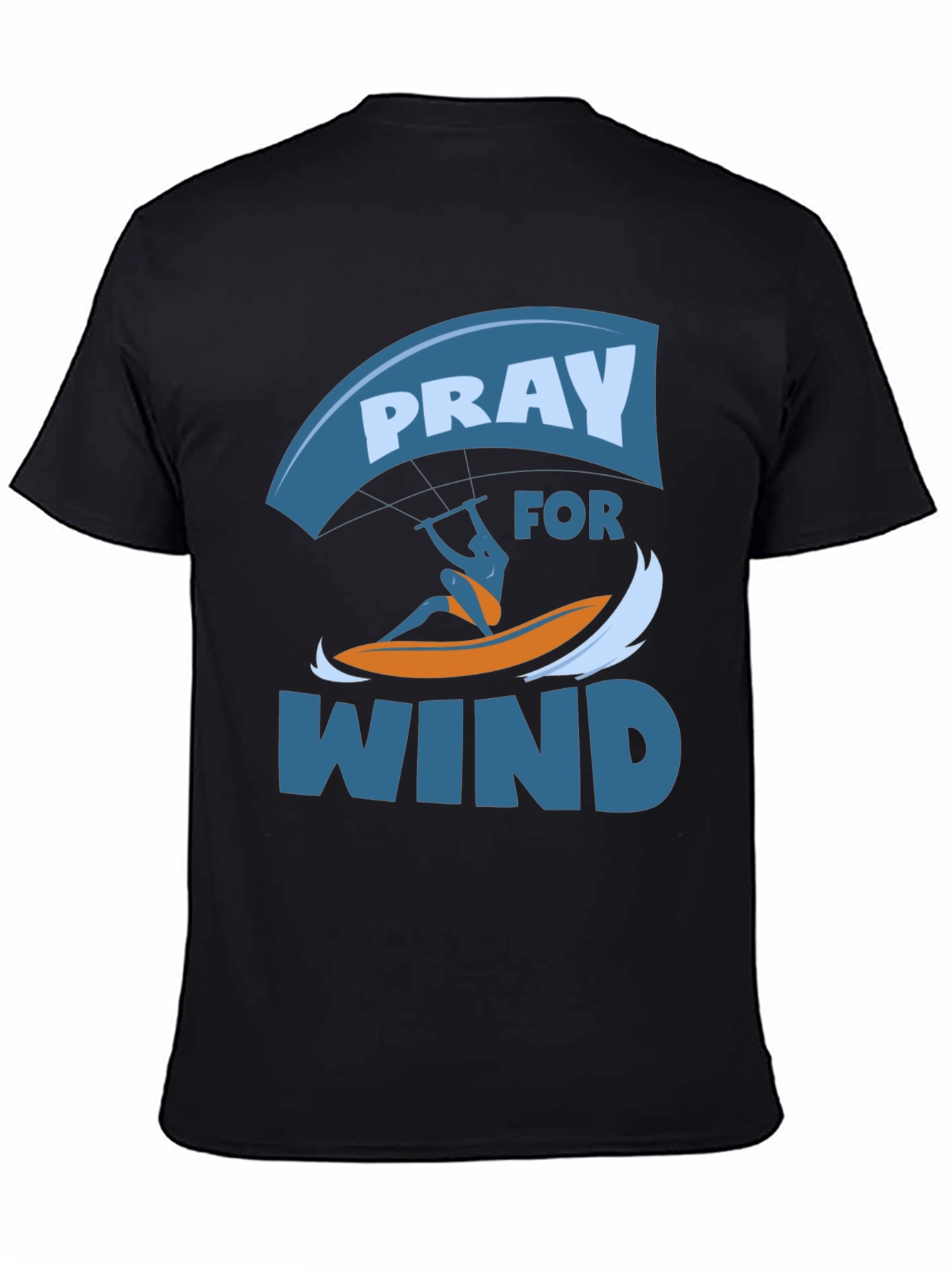 Pray for Wind Graphic T-Shirt - Kite Surfing