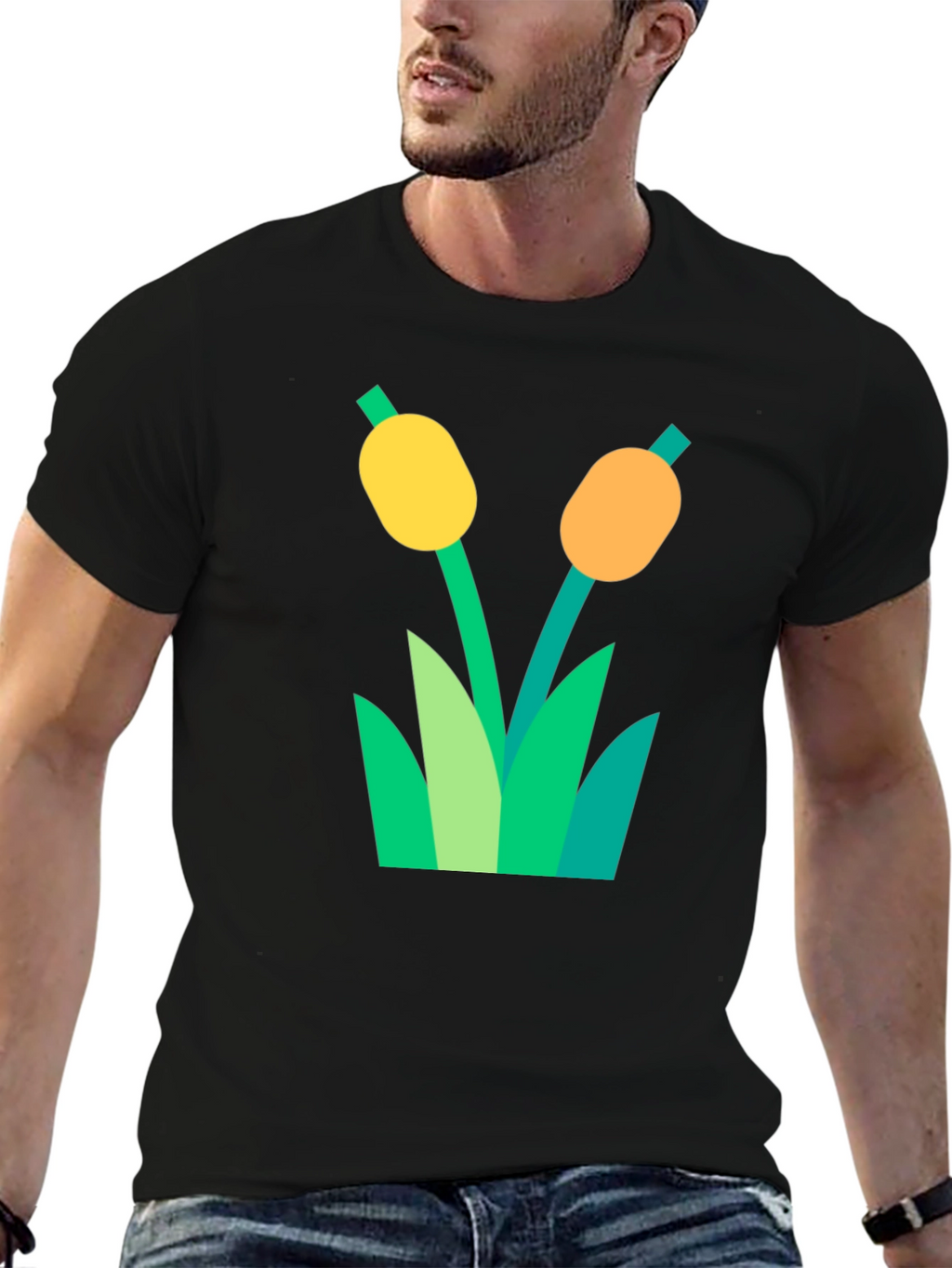 Cattail Graphic T-Shirt - Nature Inspired Tee