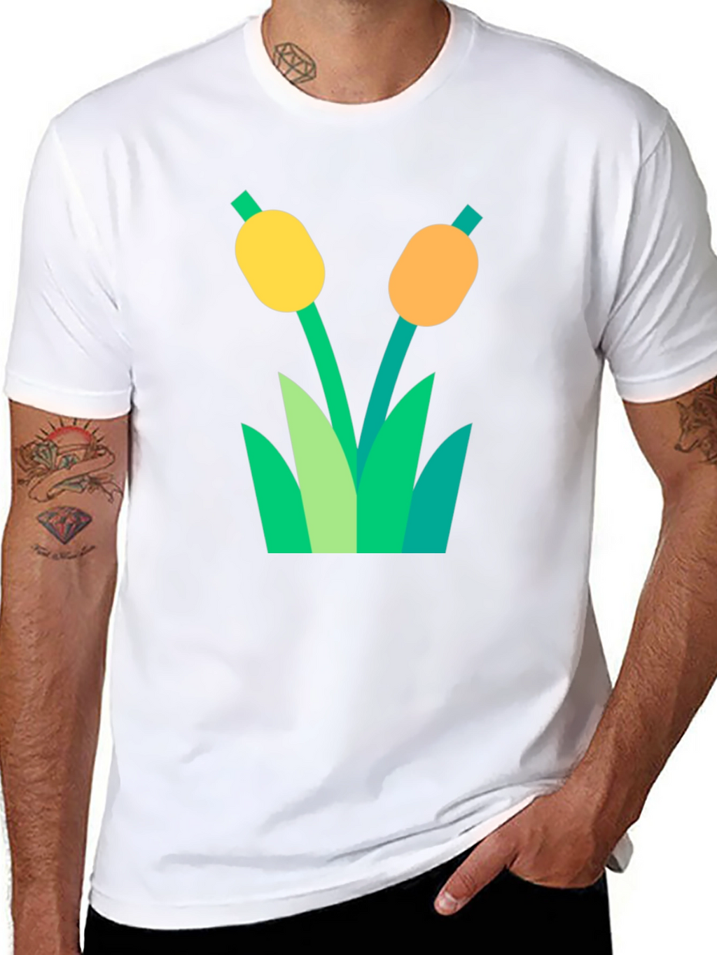 Cattail Graphic T-Shirt - Nature Inspired Tee
