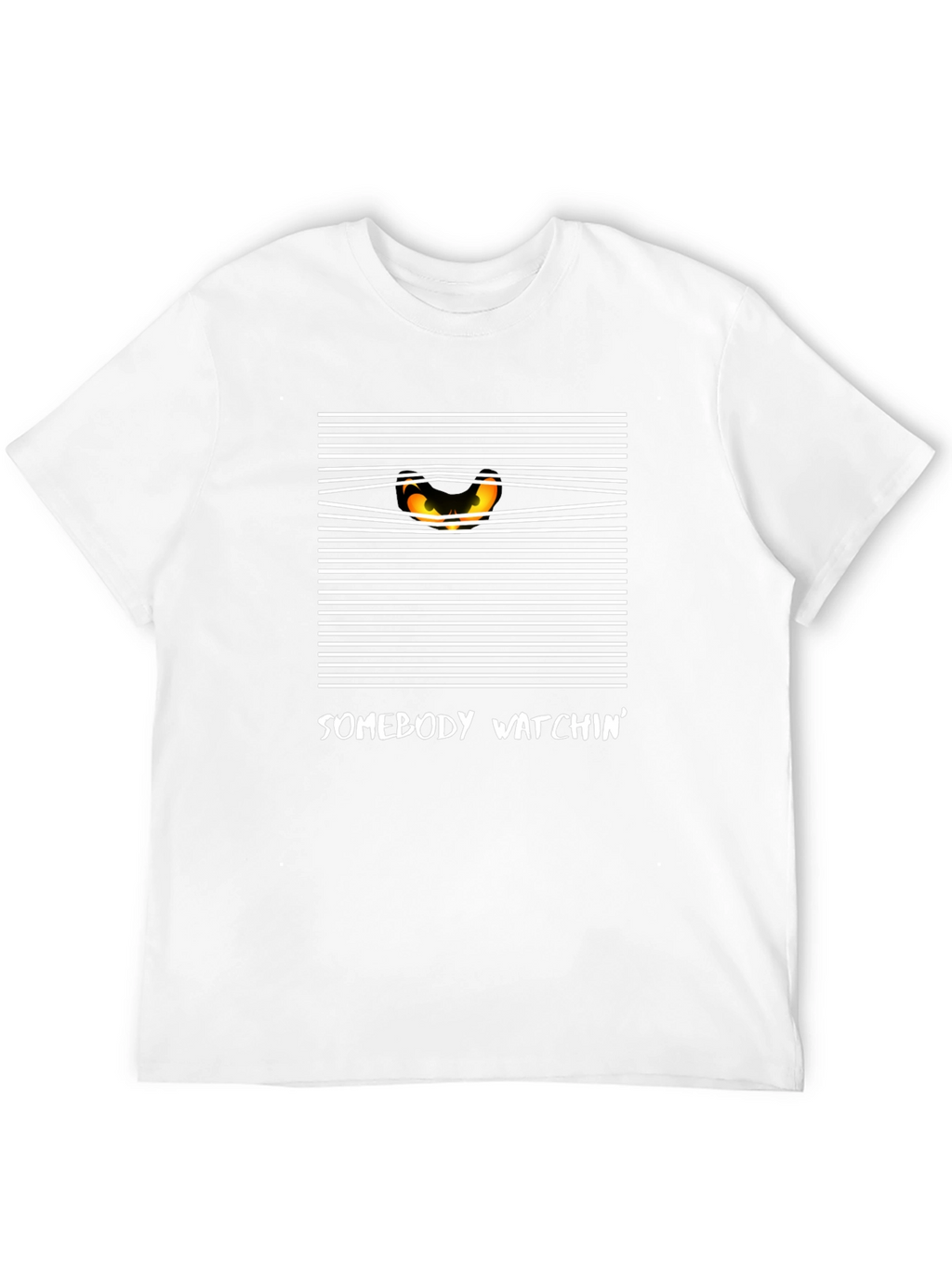 Somebody Watchin Graphic Tee - Black