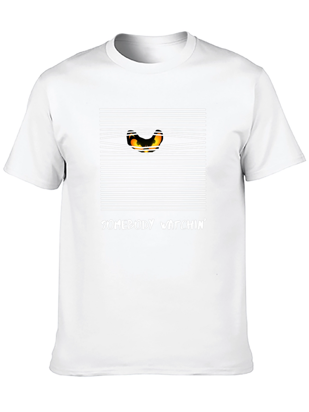 Somebody Watchin Graphic Tee - Black