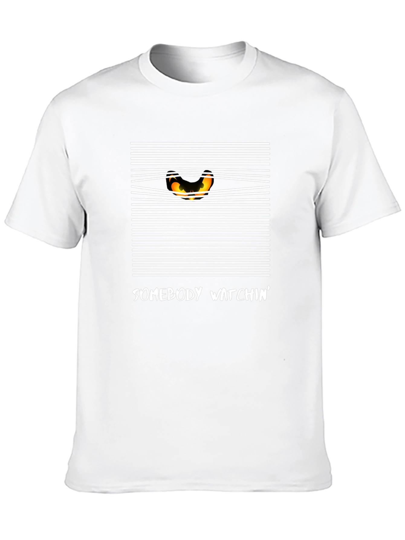 Somebody Watchin Graphic Tee - Black