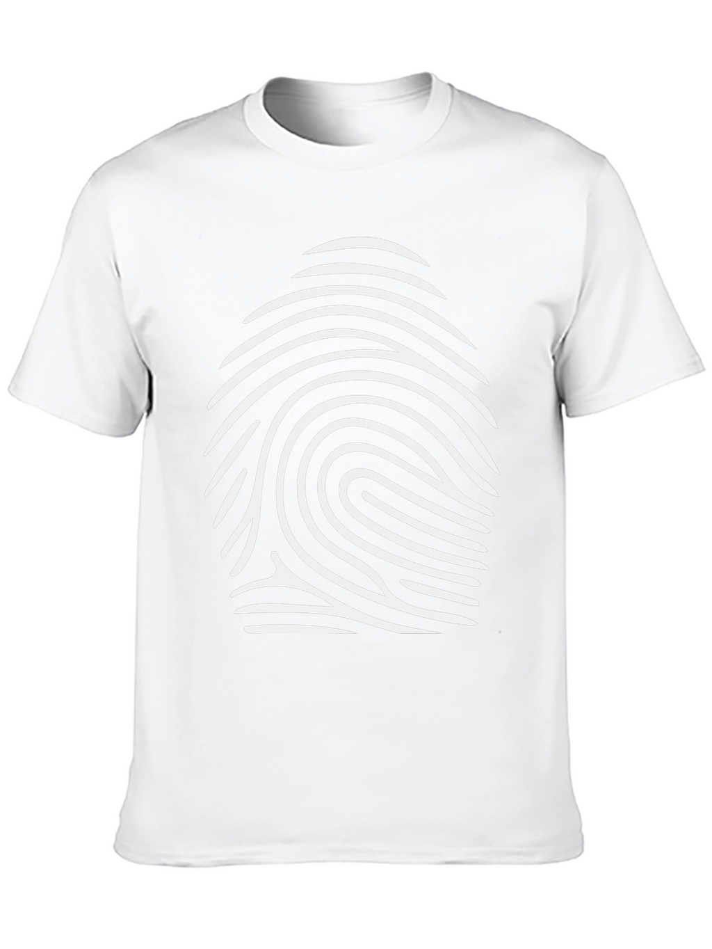 Fingerprint Graphic Black T-Shirt