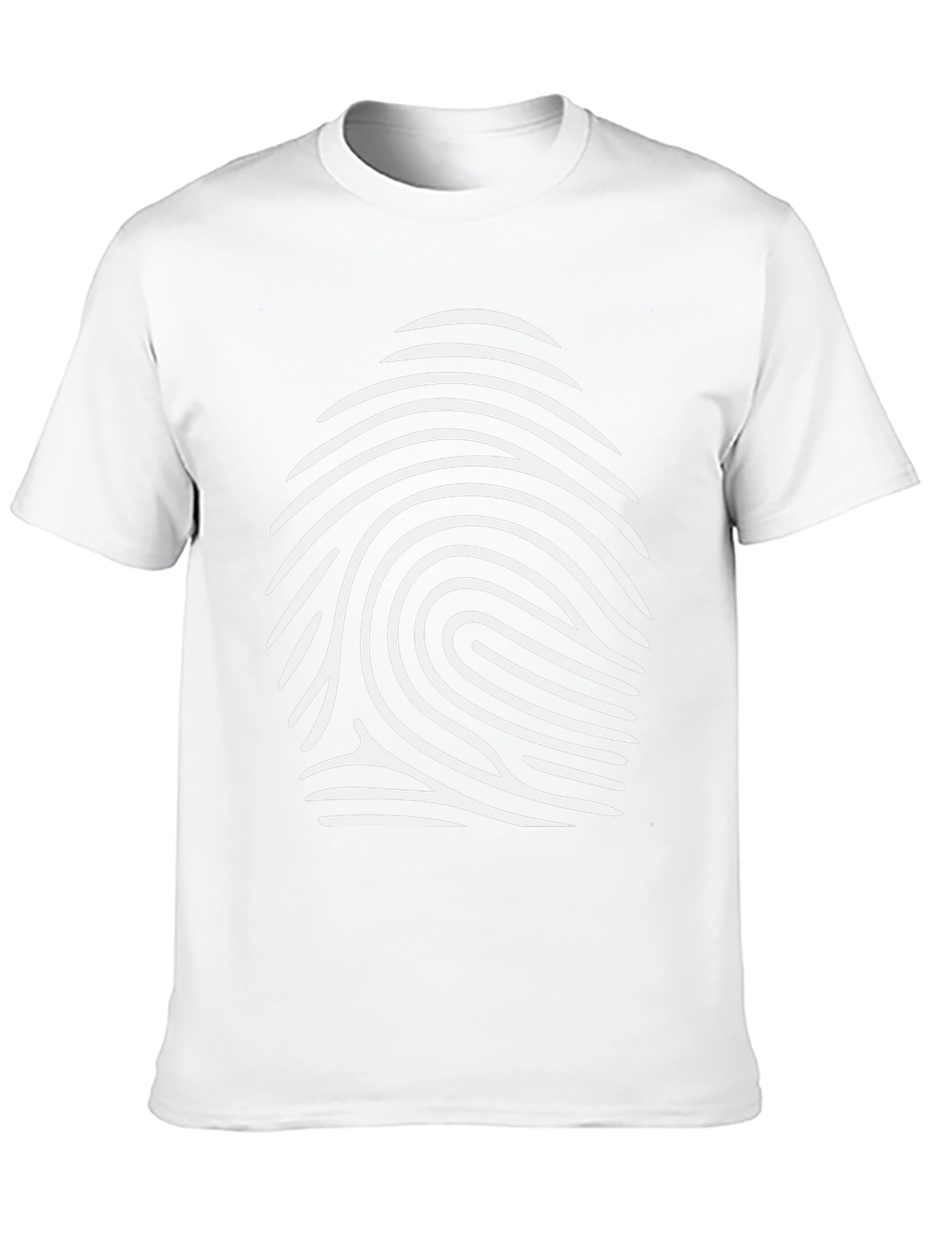 Fingerprint Graphic Black T-Shirt