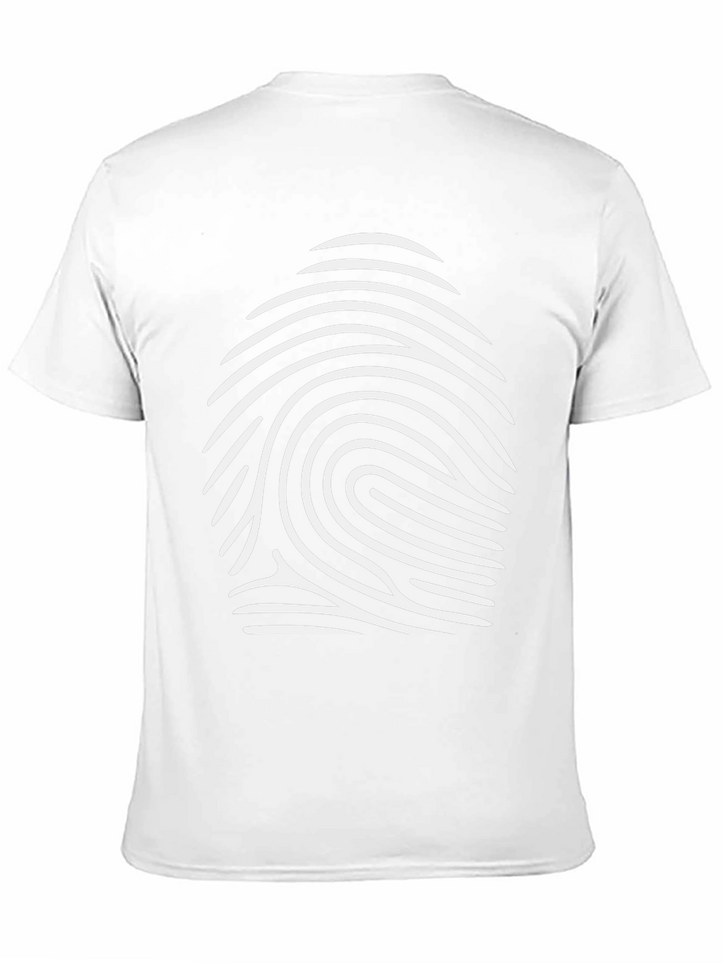 Fingerprint Graphic Black T-Shirt