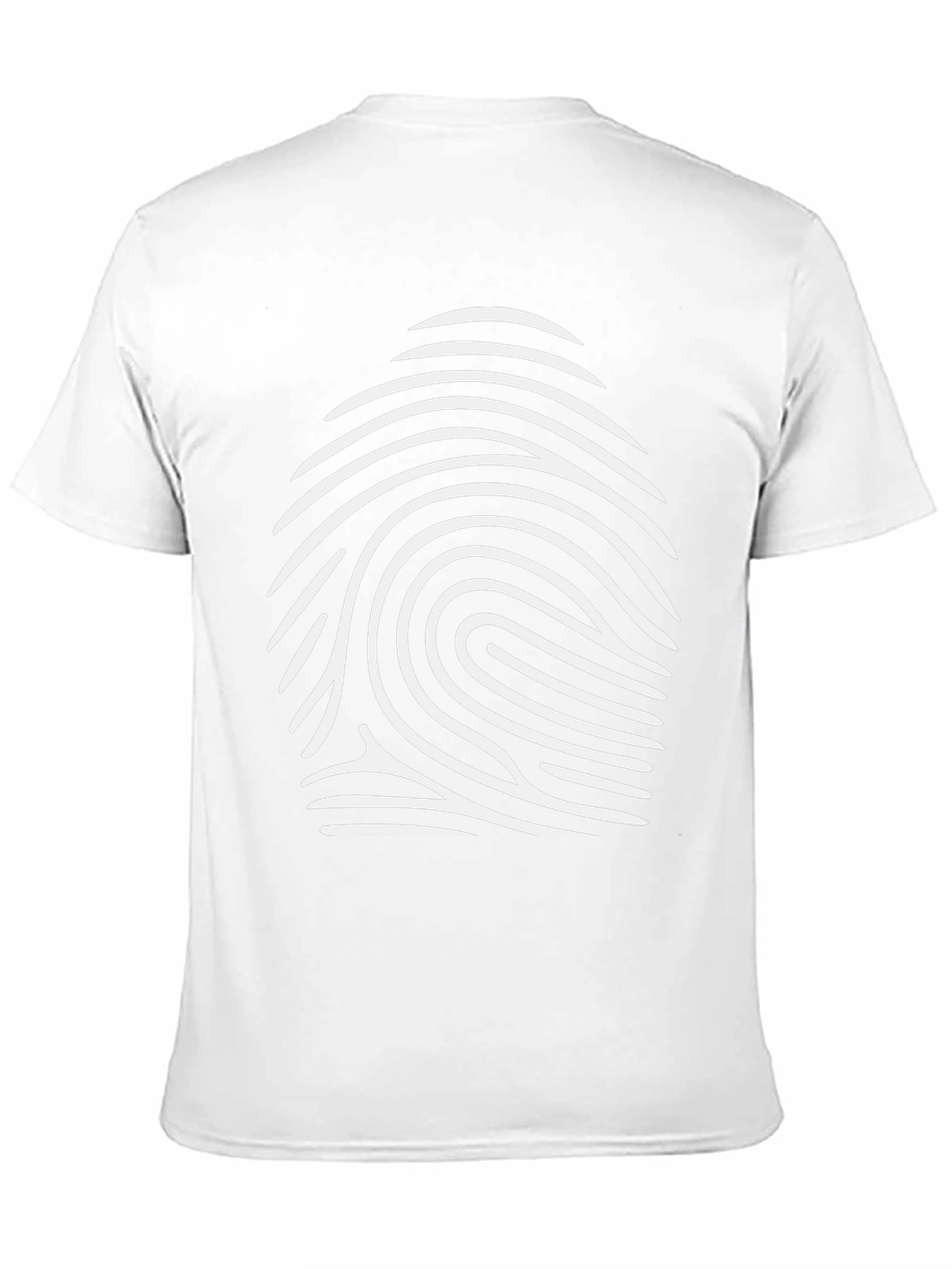 Fingerprint Graphic Black T-Shirt