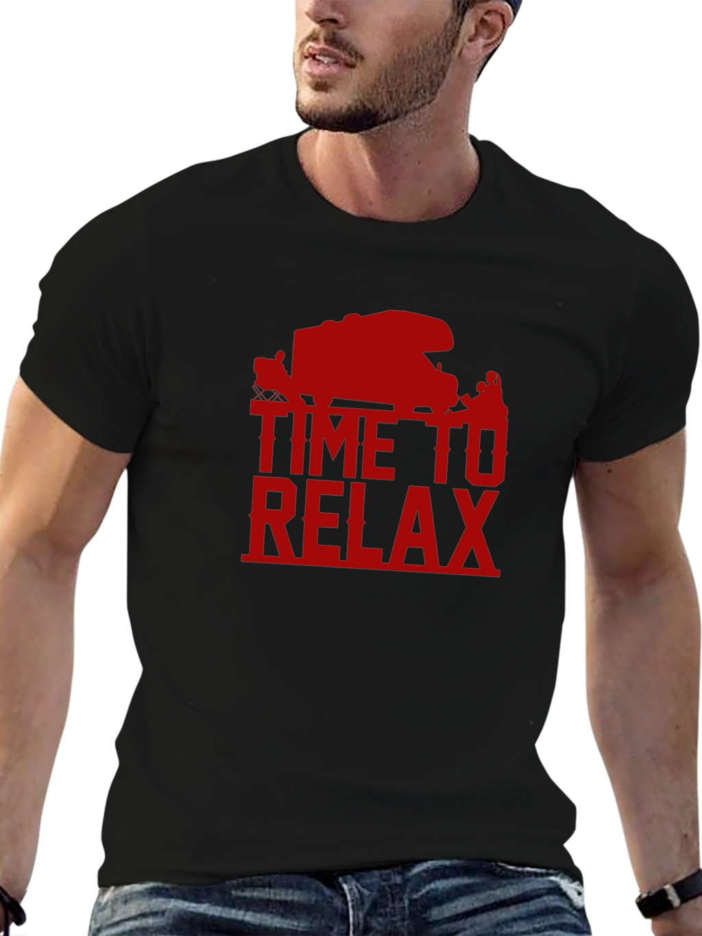 Time to Relax RV Camping Graphic Tee