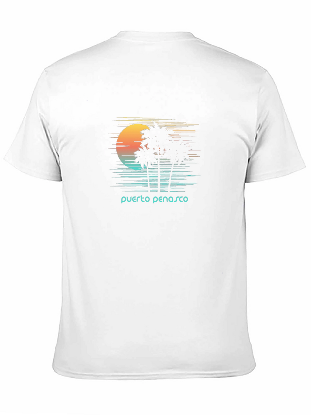 Puerto Penasco Sunset Palm T-Shirt