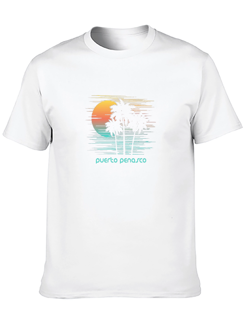 Puerto Penasco Sunset Palm T-Shirt