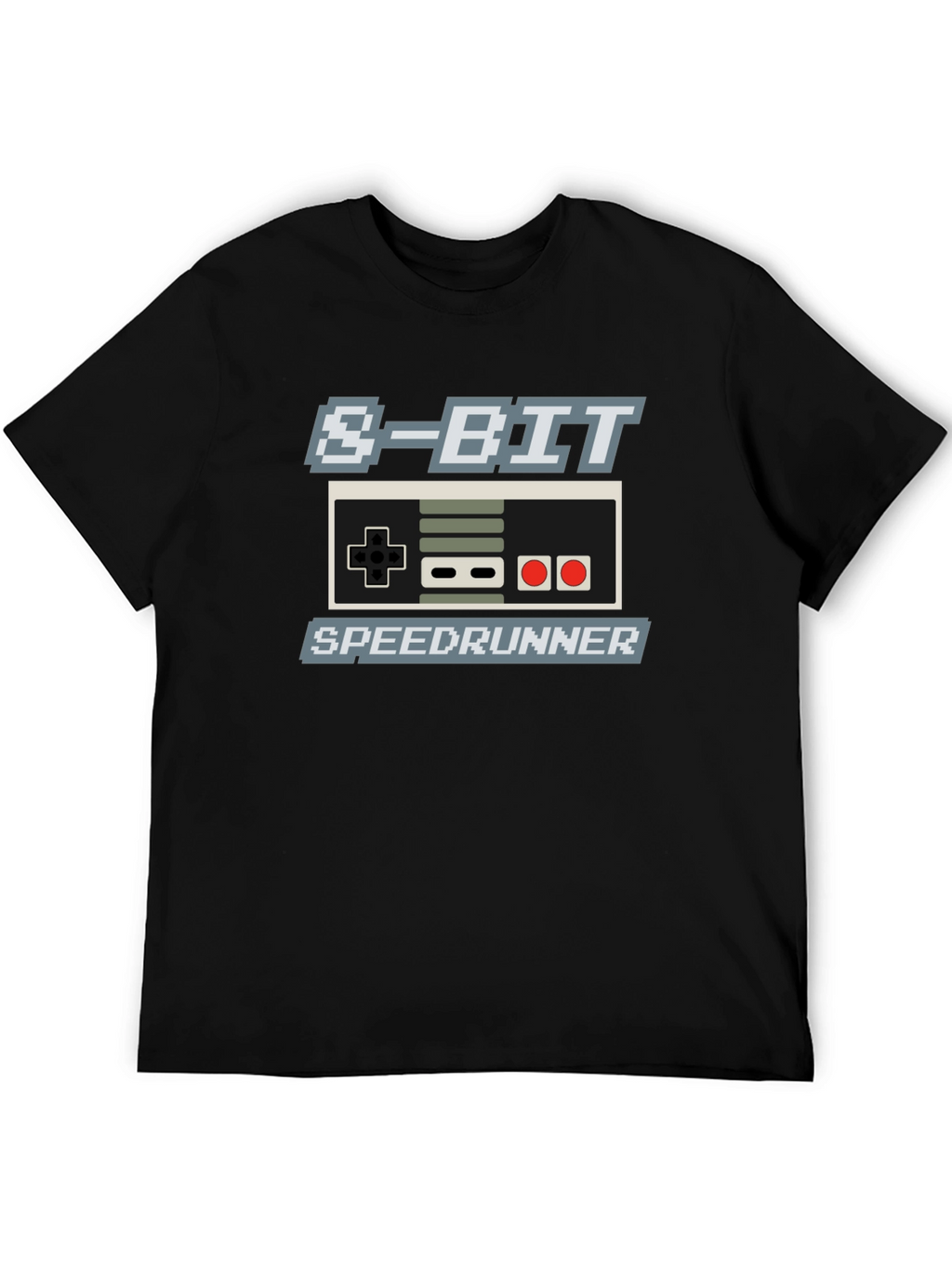 8-Bit Speedrunner T-Shirt - Retro Gaming Style