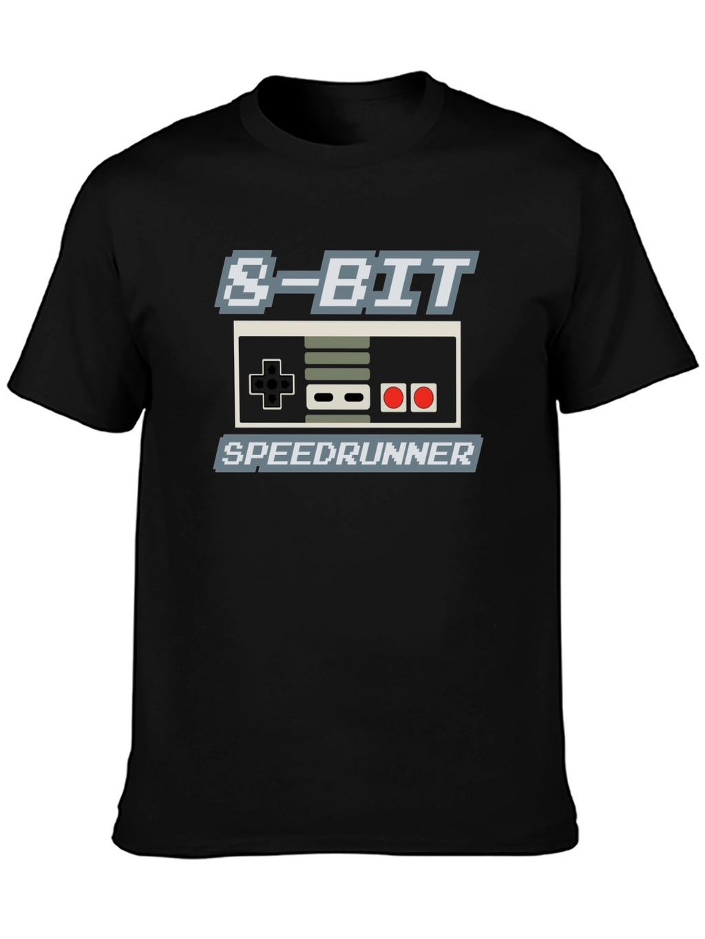 8-Bit Speedrunner T-Shirt - Retro Gaming Style