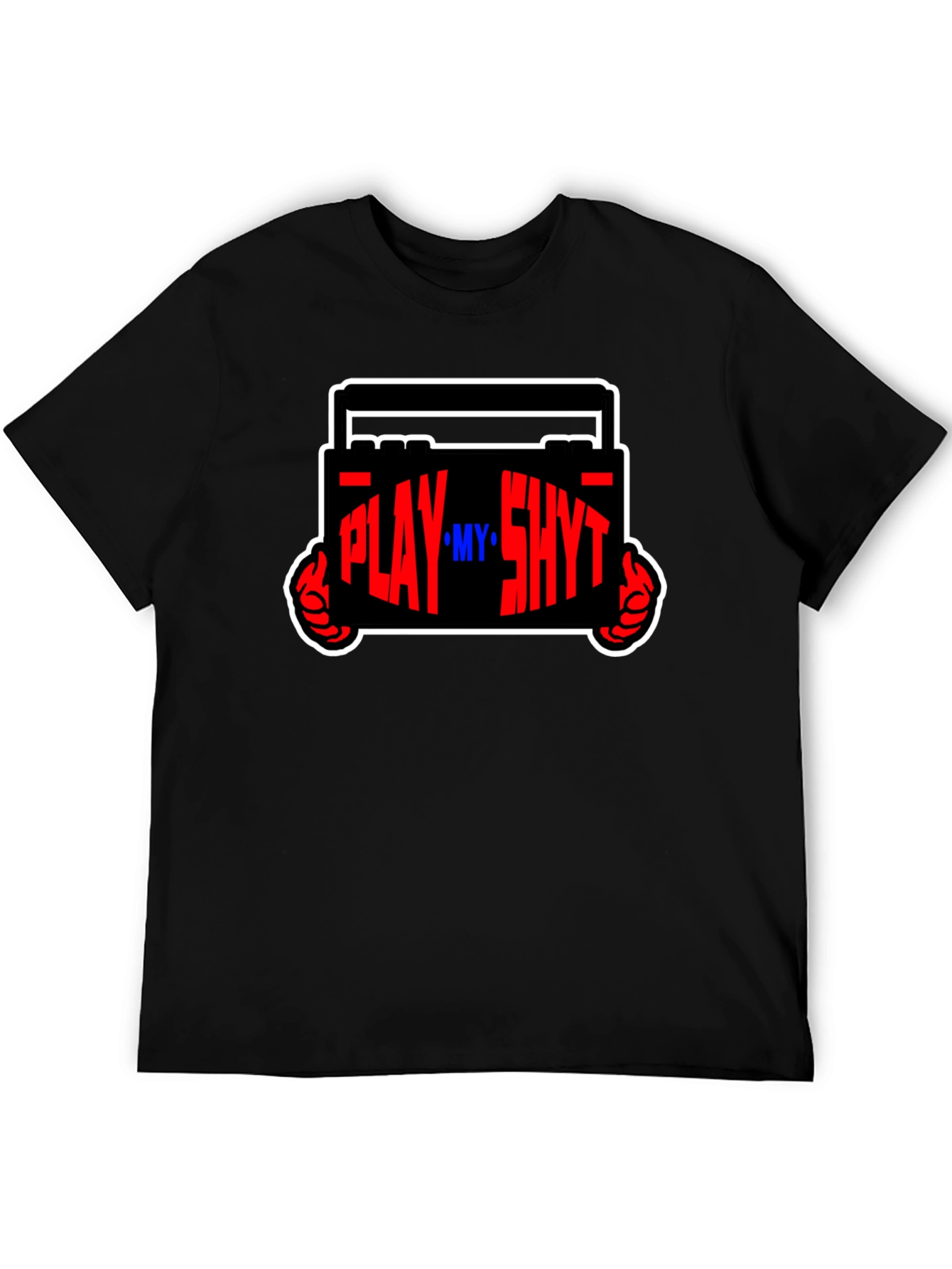 Play My Sh*t Black Graphic Tee