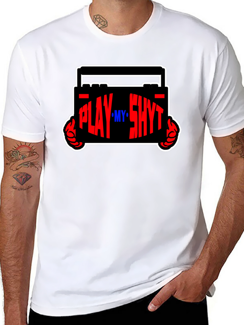 Play My Sh*t Black Graphic Tee