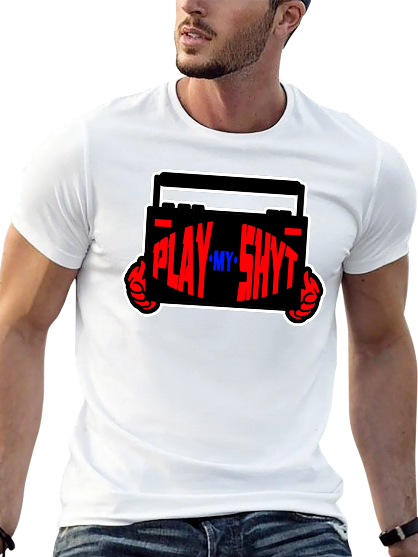 Play My Sh*t Black Graphic Tee