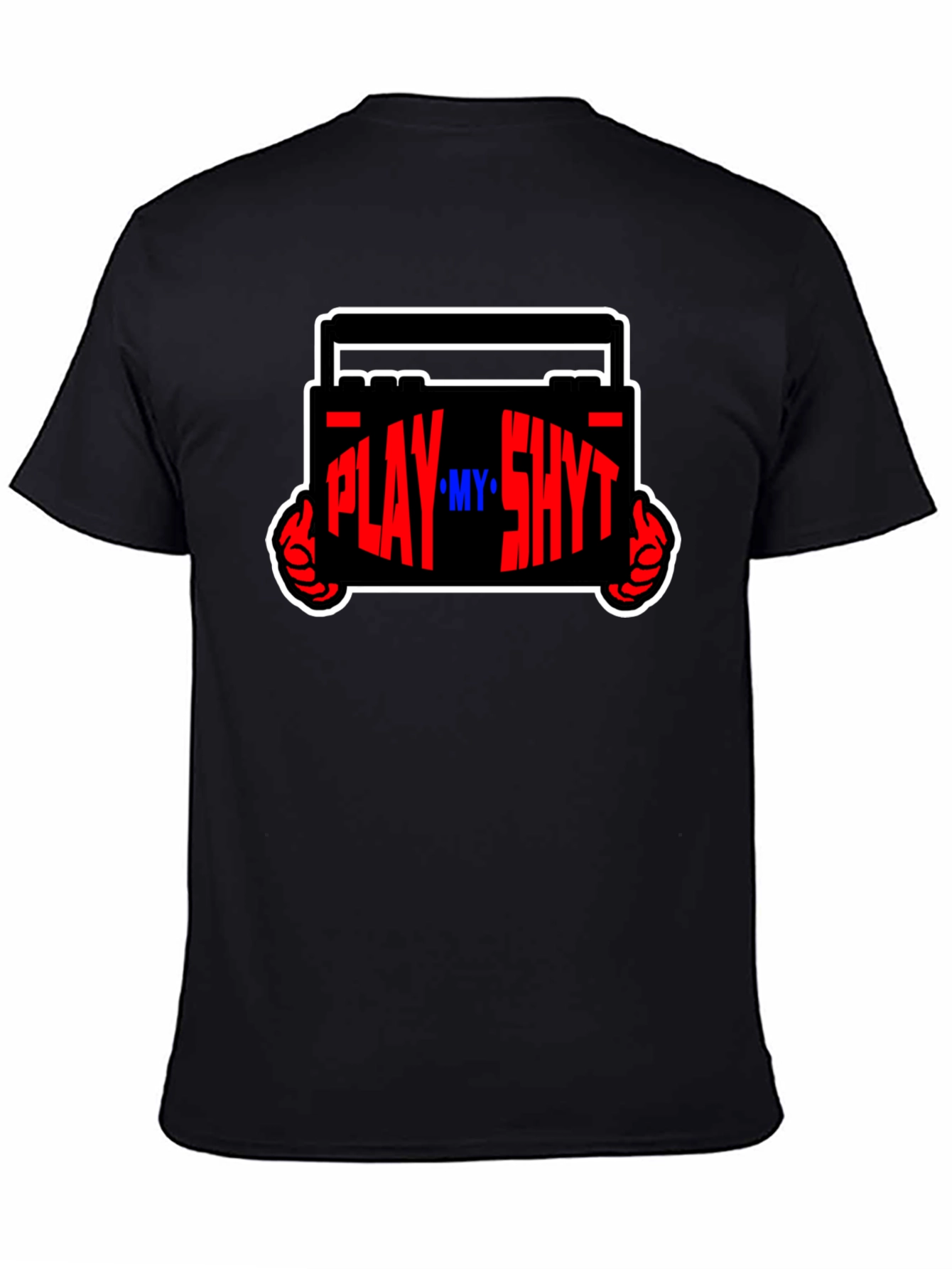 Play My Sh*t Black Graphic Tee