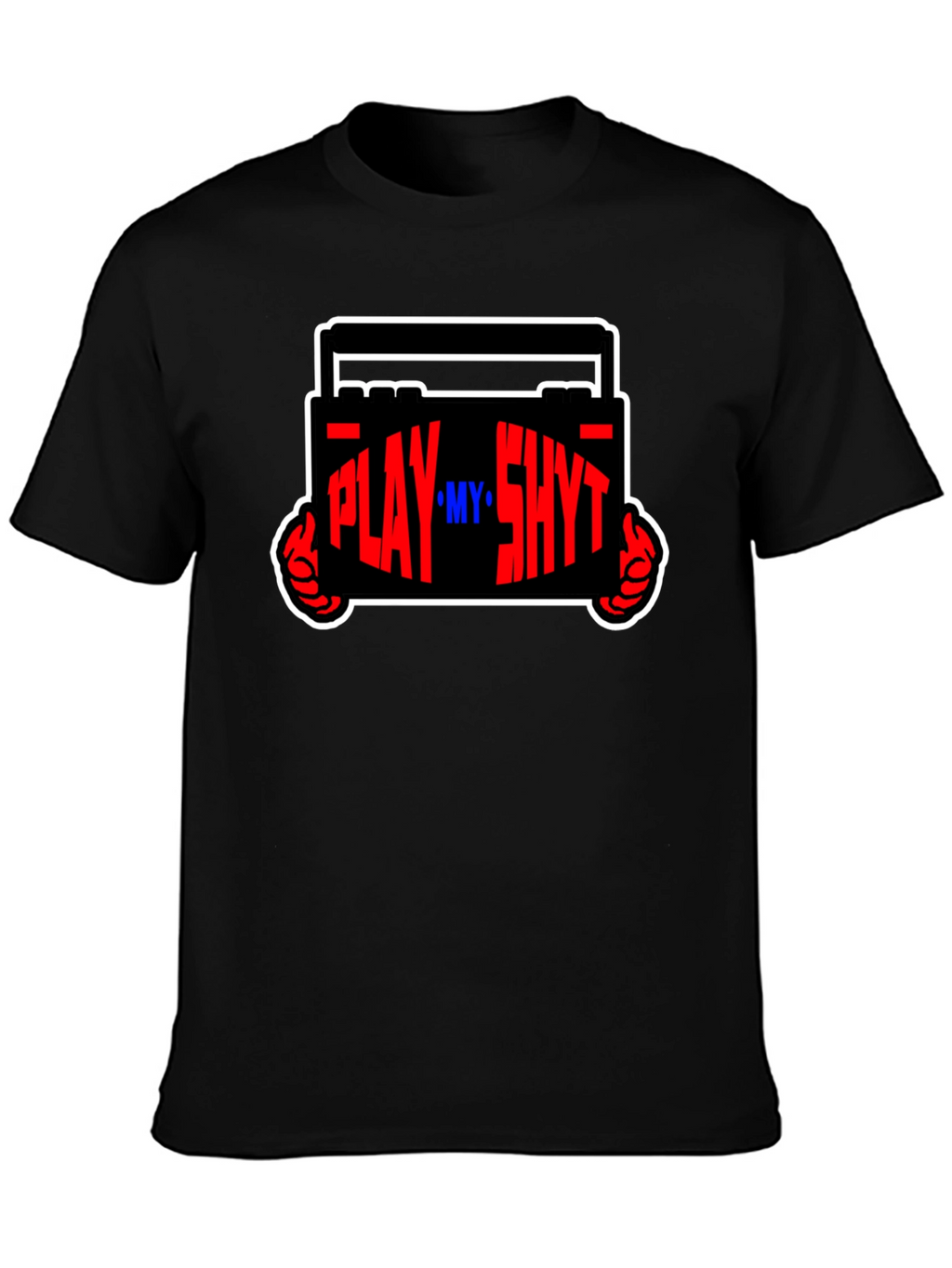 Play My Sh*t Black Graphic Tee