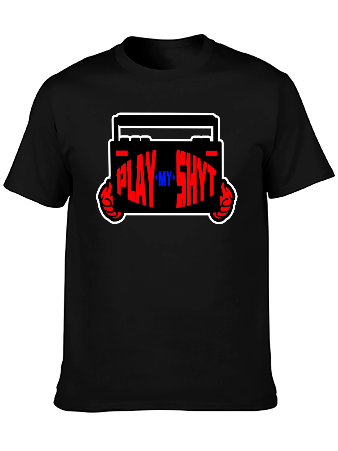 Play My Sh*t Black Graphic Tee
