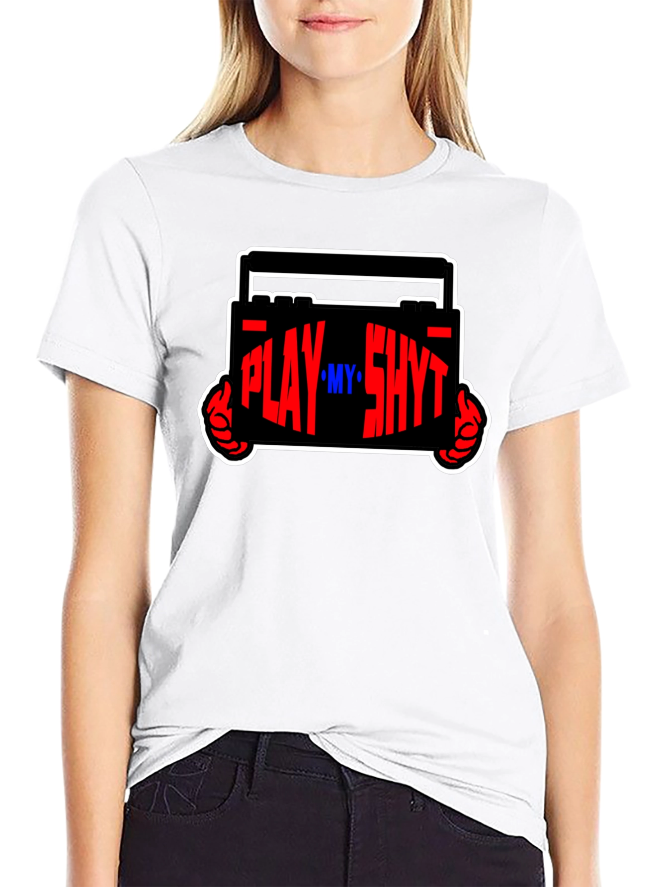 Play My Sh*t Black Graphic Tee