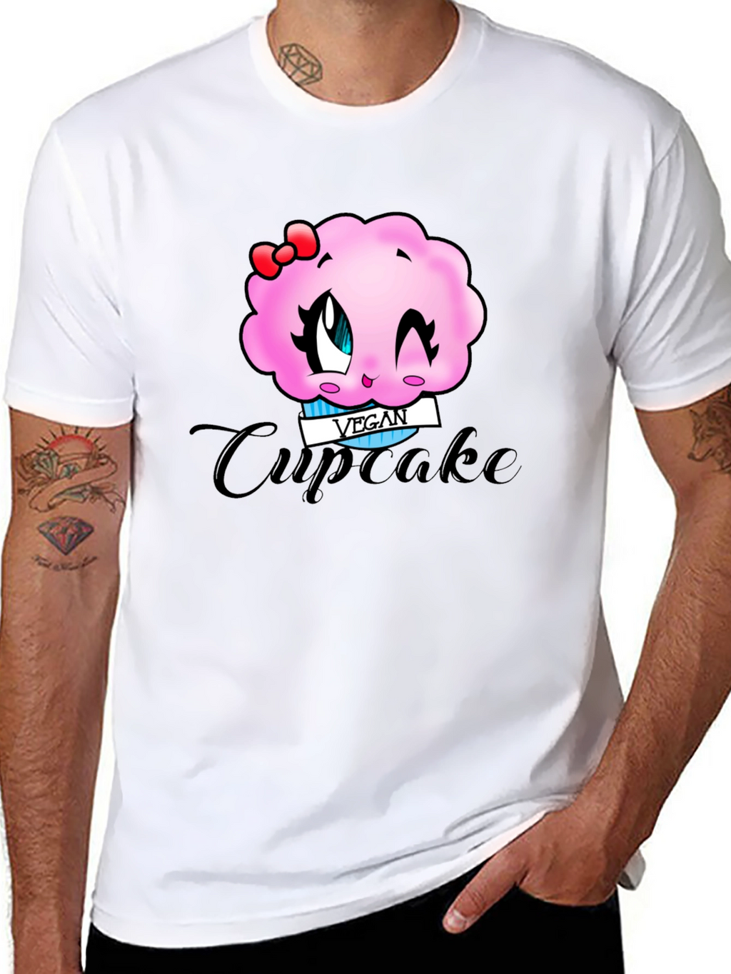 Vegan Cupcake T-Shirt - Cute Kawaii Style!