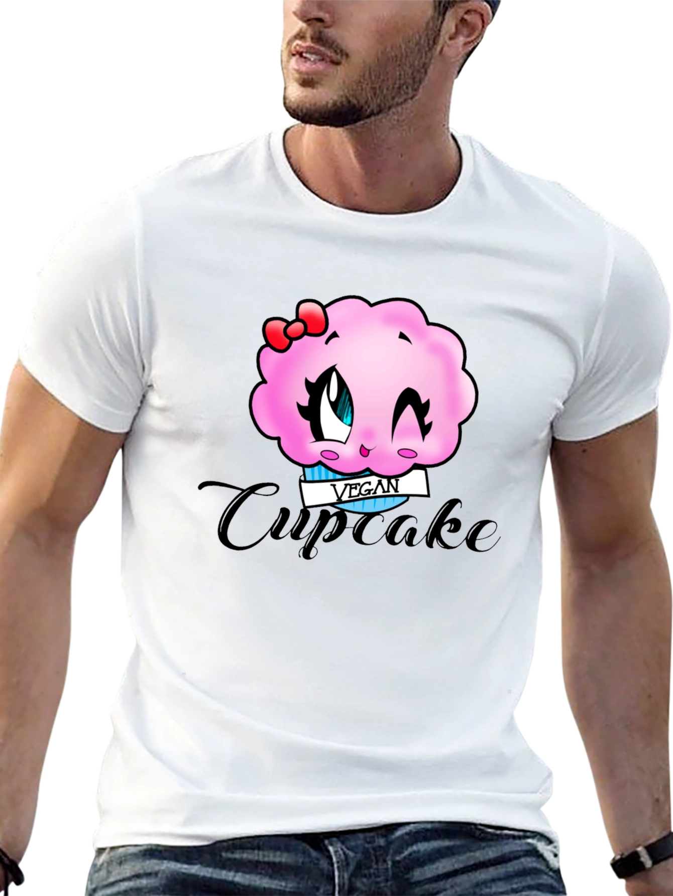 Vegan Cupcake T-Shirt - Cute Kawaii Style!