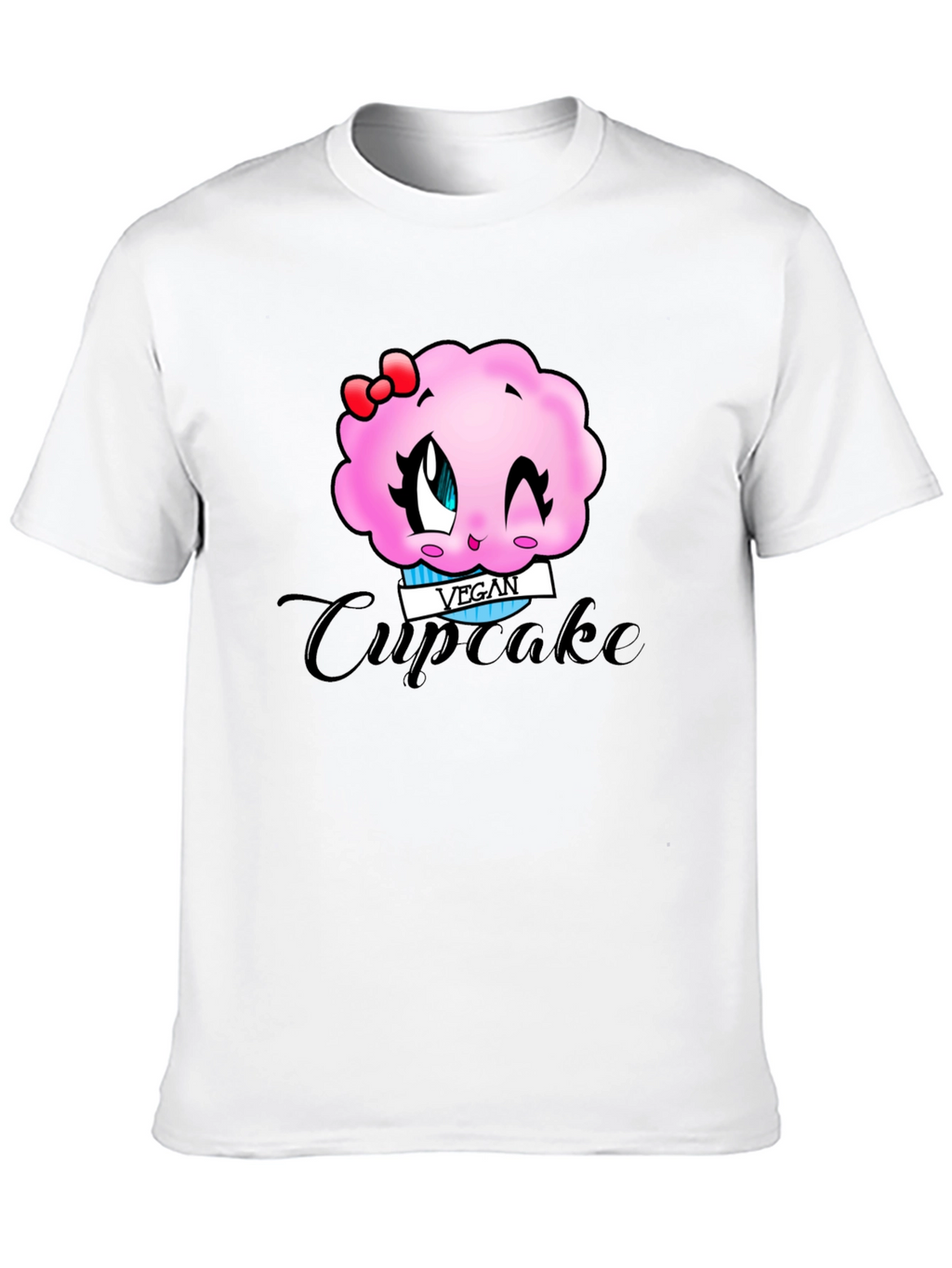 Vegan Cupcake T-Shirt - Cute Kawaii Style!