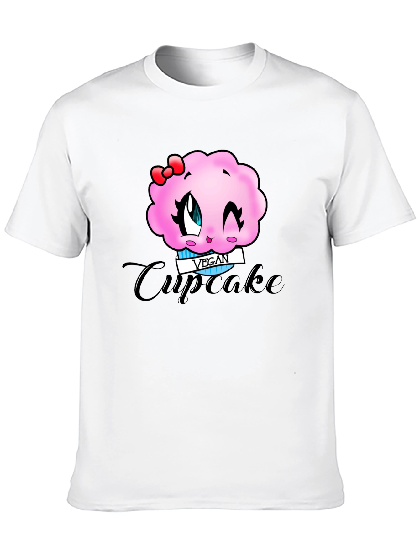 Vegan Cupcake T-Shirt - Cute Kawaii Style!