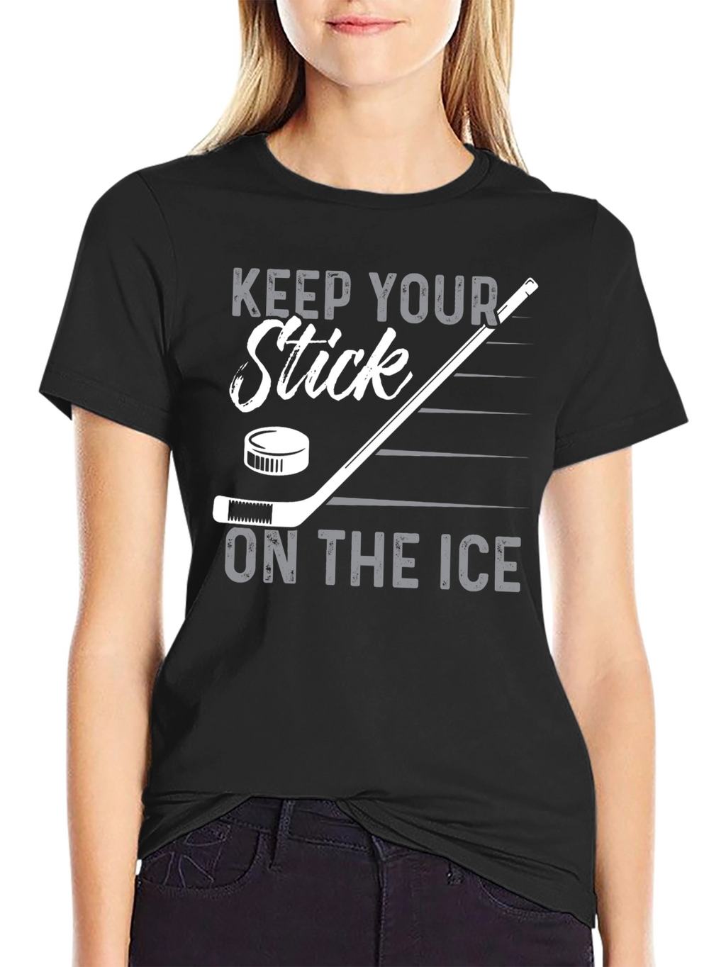 Keep Your Stick On The Ice Hockey T-Shirt