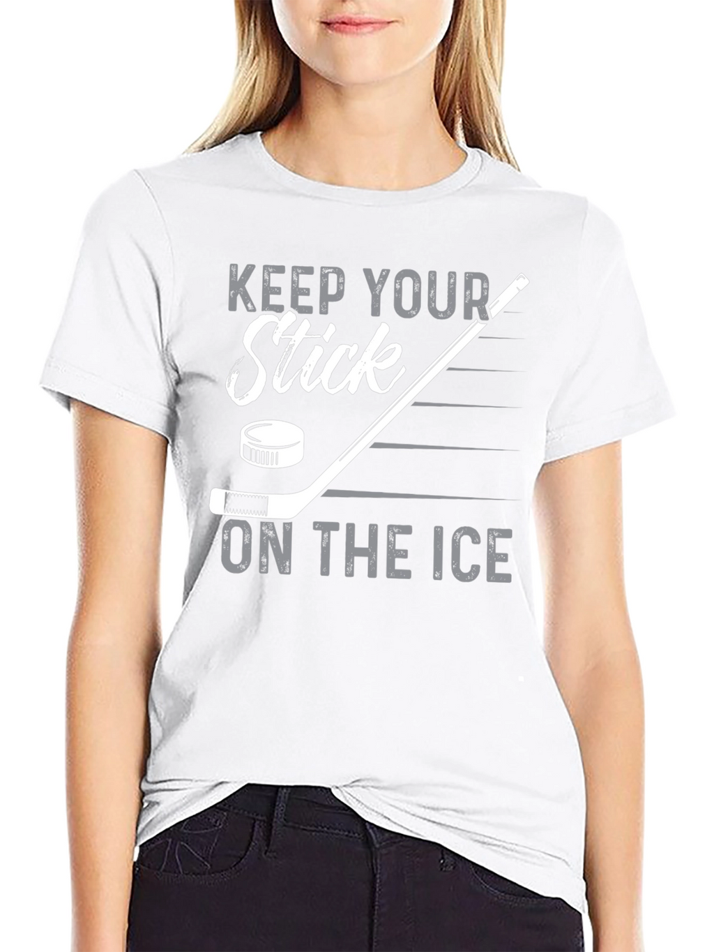 Keep Your Stick On The Ice Hockey T-Shirt