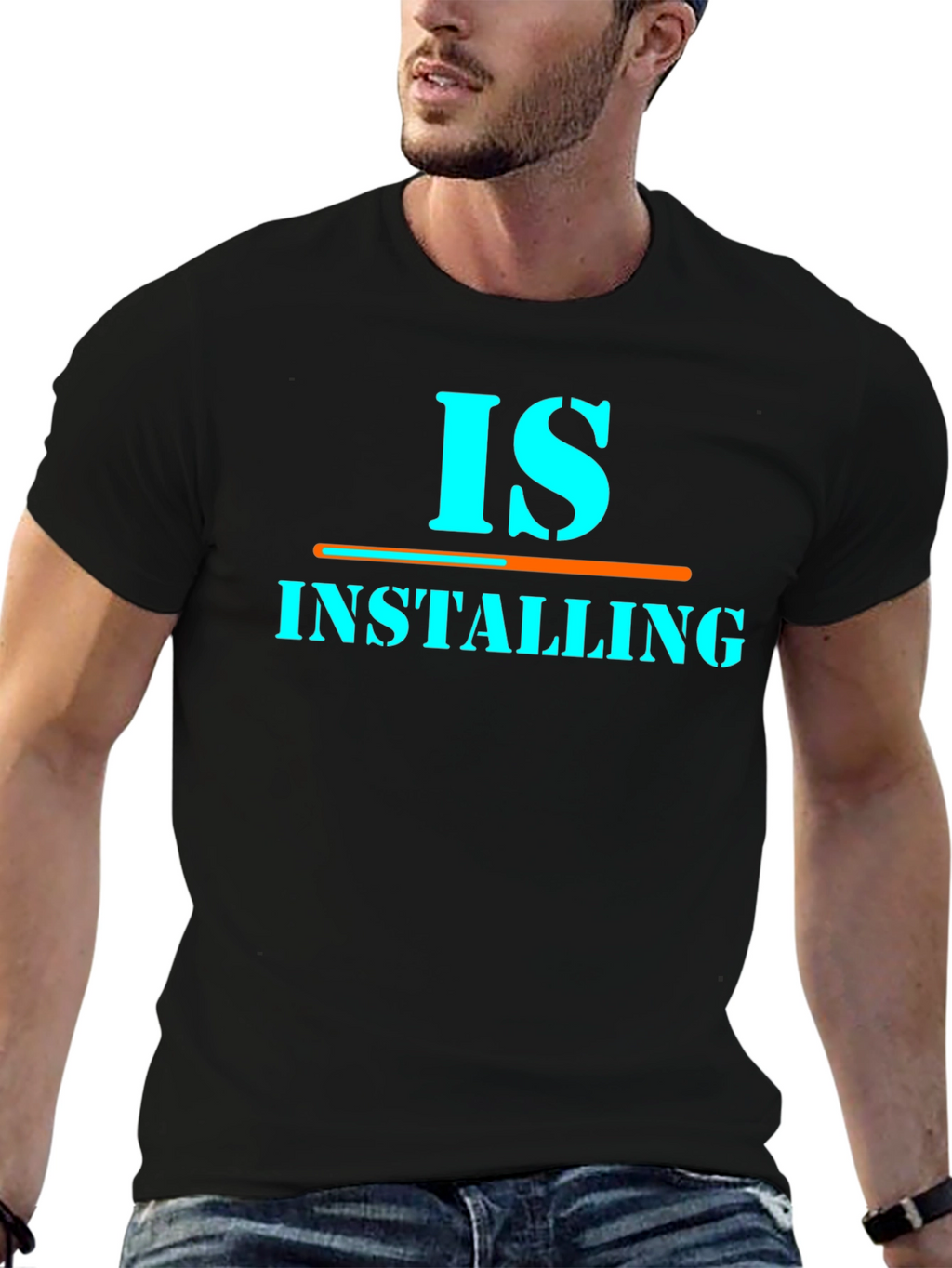 Is Installing Graphic Tee - Funny Programmer Shirt