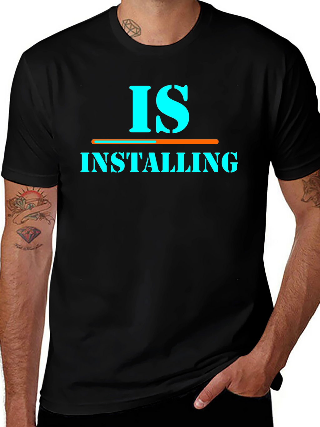 Is Installing Graphic Tee - Funny Programmer Shirt