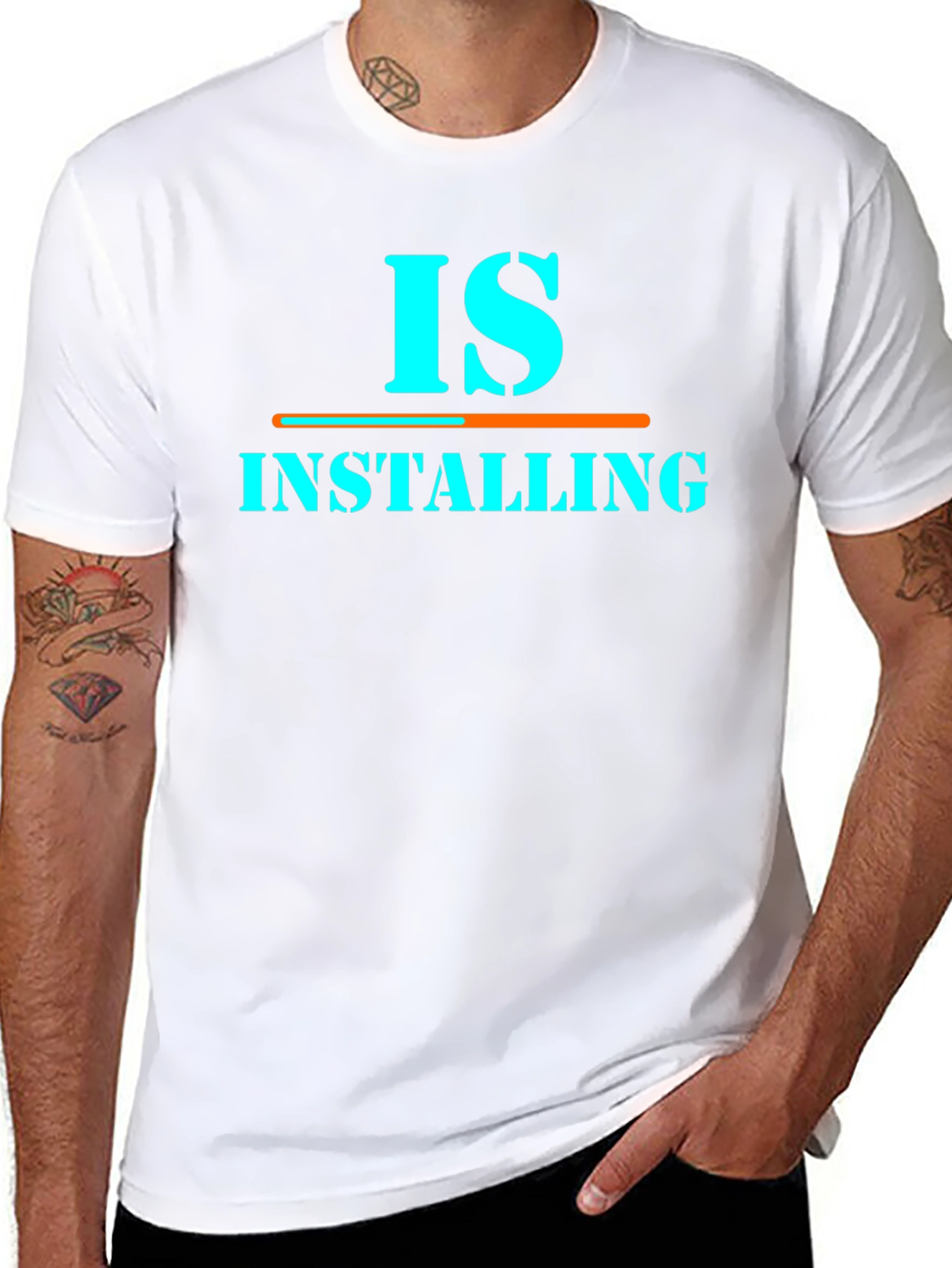 Is Installing Graphic Tee - Funny Programmer Shirt