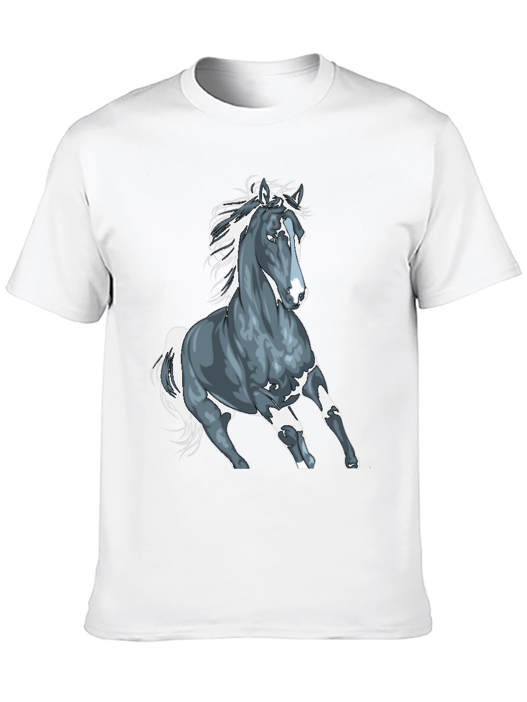 Horse Graphic T-Shirt - Black Cotton Tee
