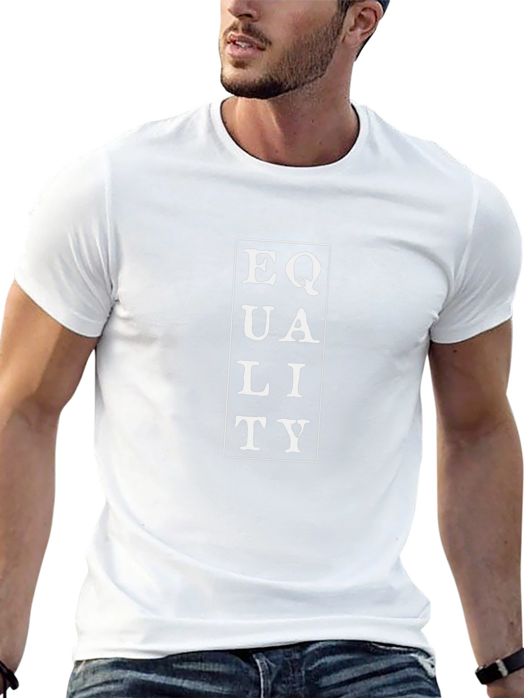 Equality Graphic Print T-Shirt - Black