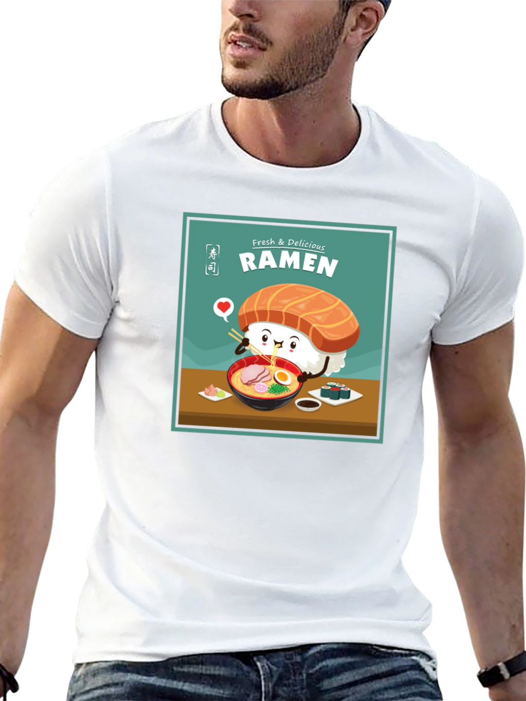 Ramen Lover T-Shirt - Sushi Cartoon