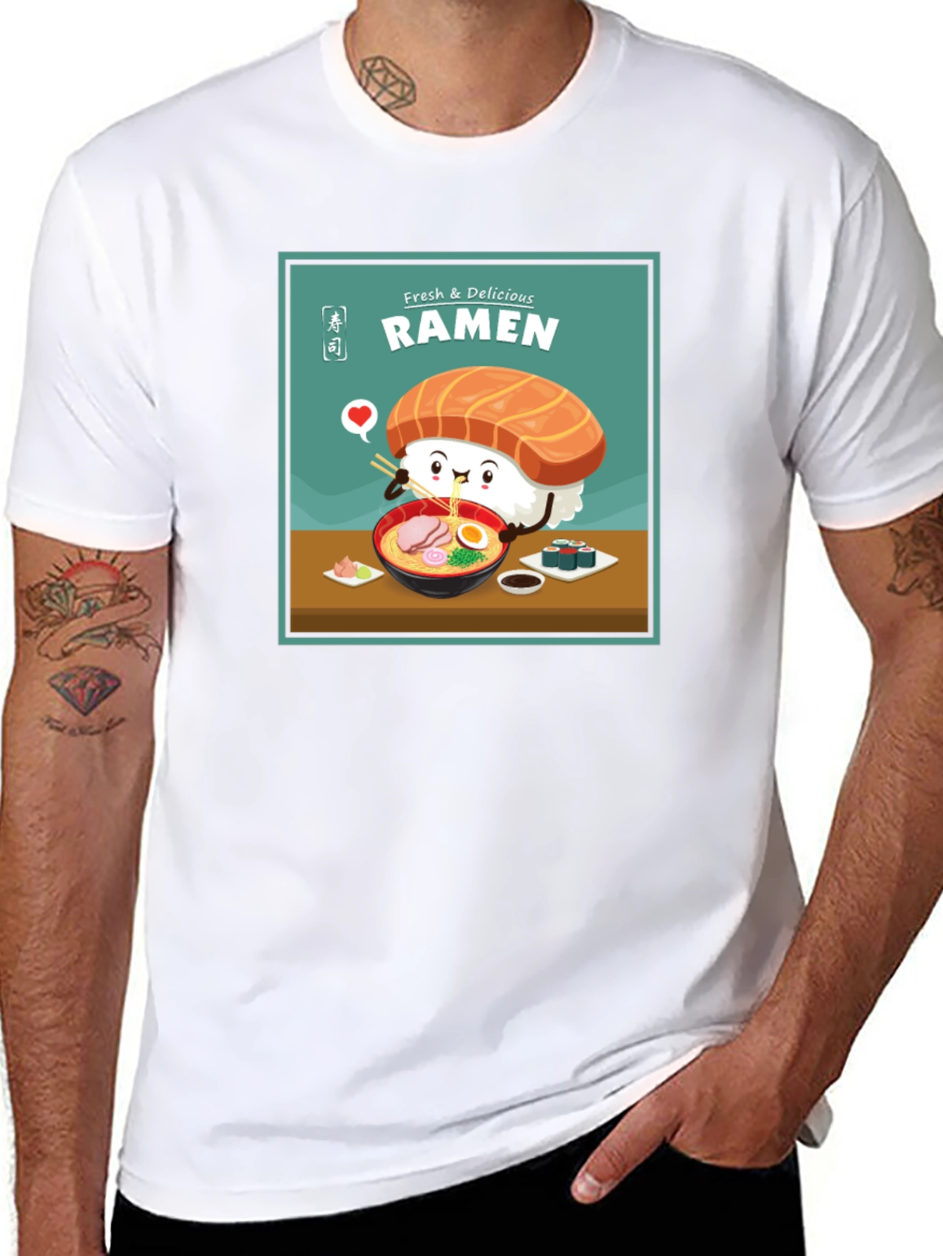Ramen Lover T-Shirt - Sushi Cartoon