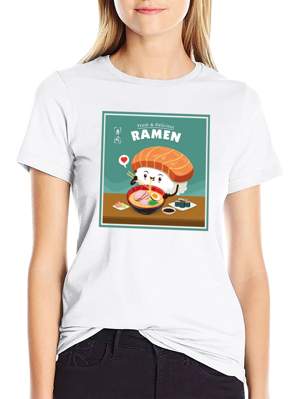 Ramen Lover T-Shirt - Sushi Cartoon